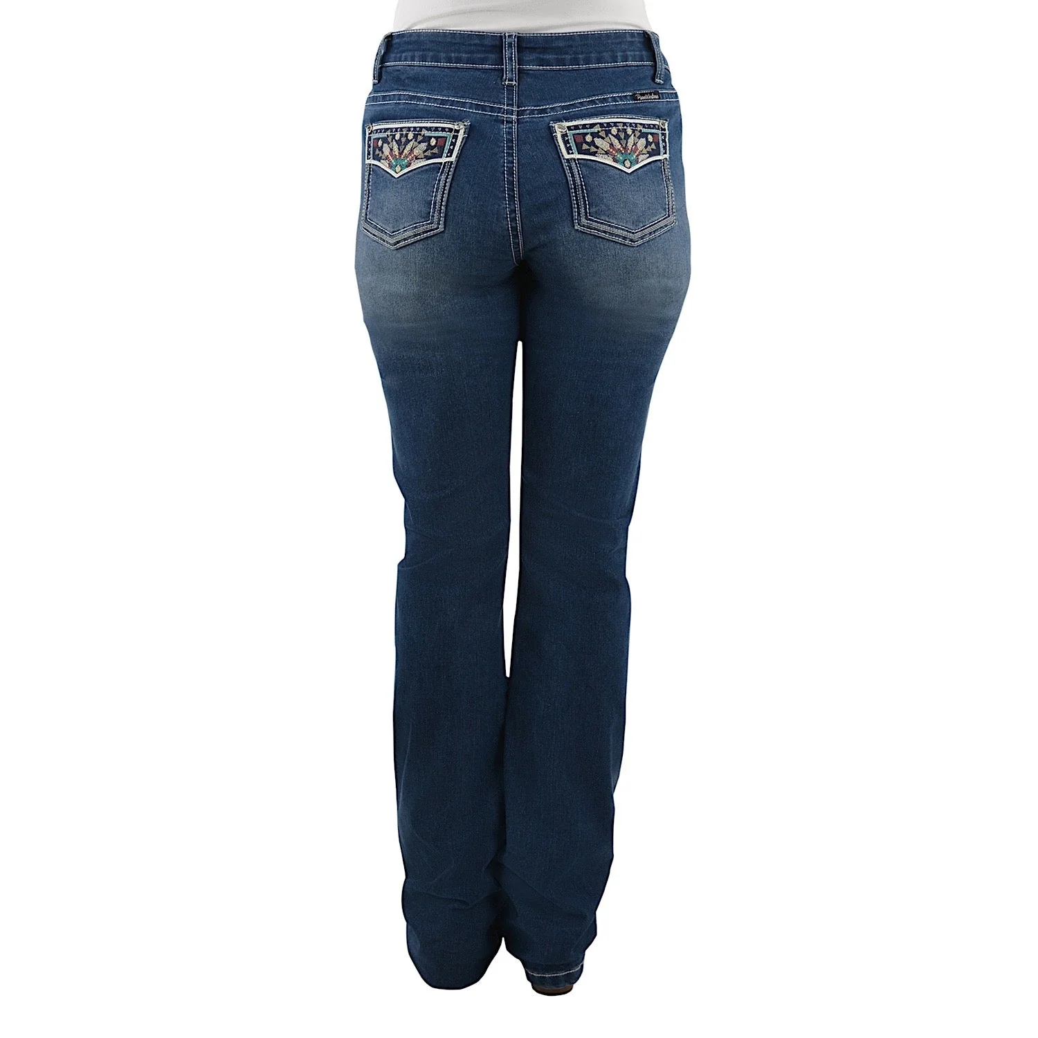 Pure Western Womens Emmaline Relaxed Rider Jean 36" Leg Dusk - Image 3