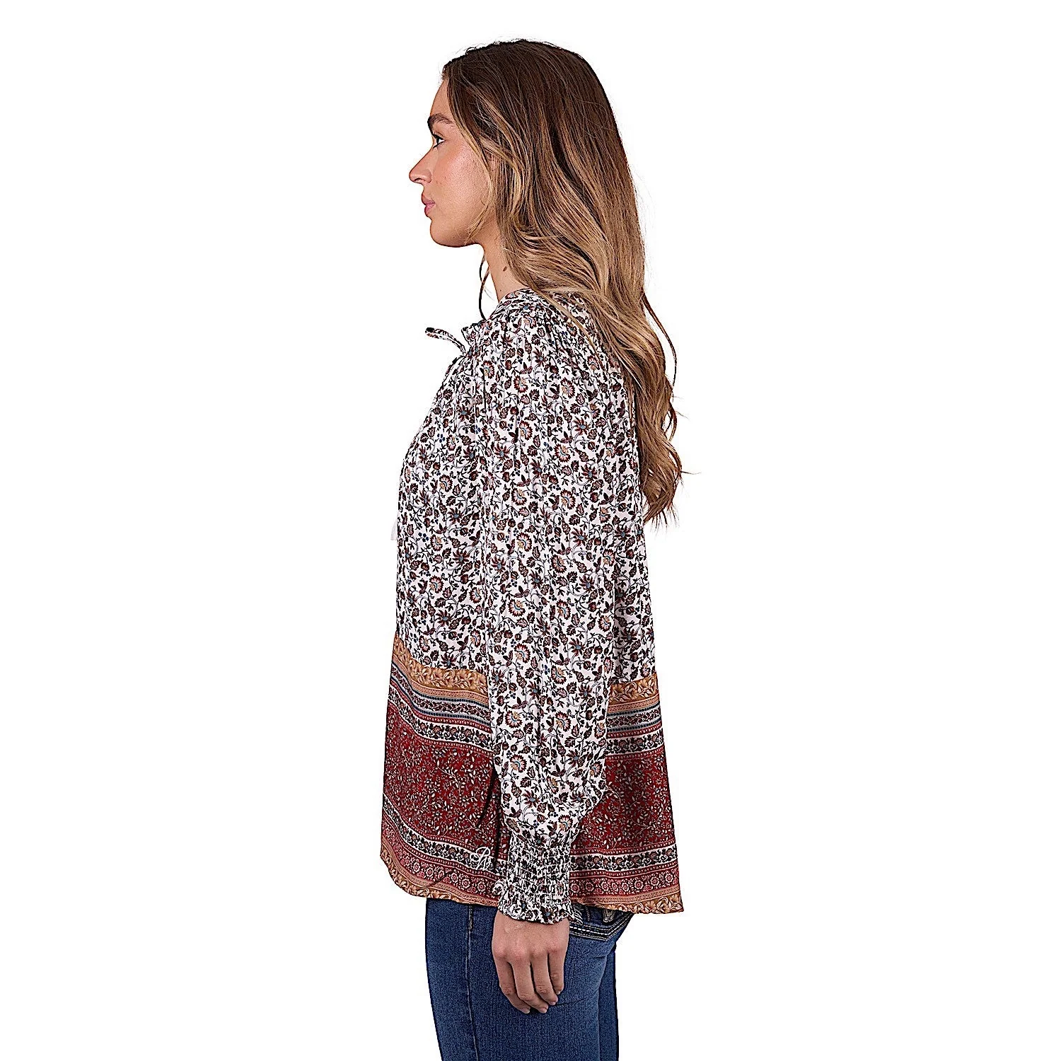 Pure Western Women's Hudson Blouse - Multi - Image 2