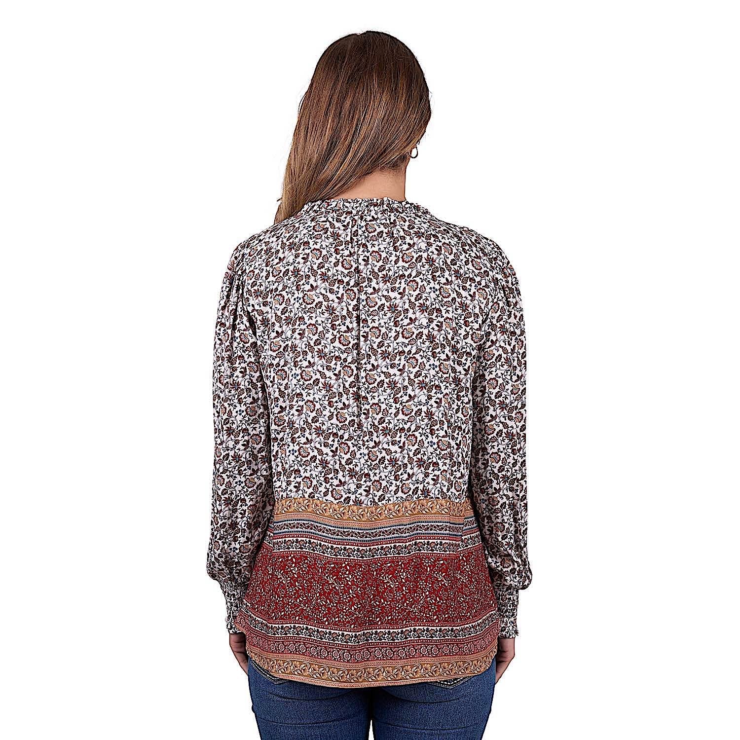 Pure Western Women's Hudson Blouse - Multi - Image 3