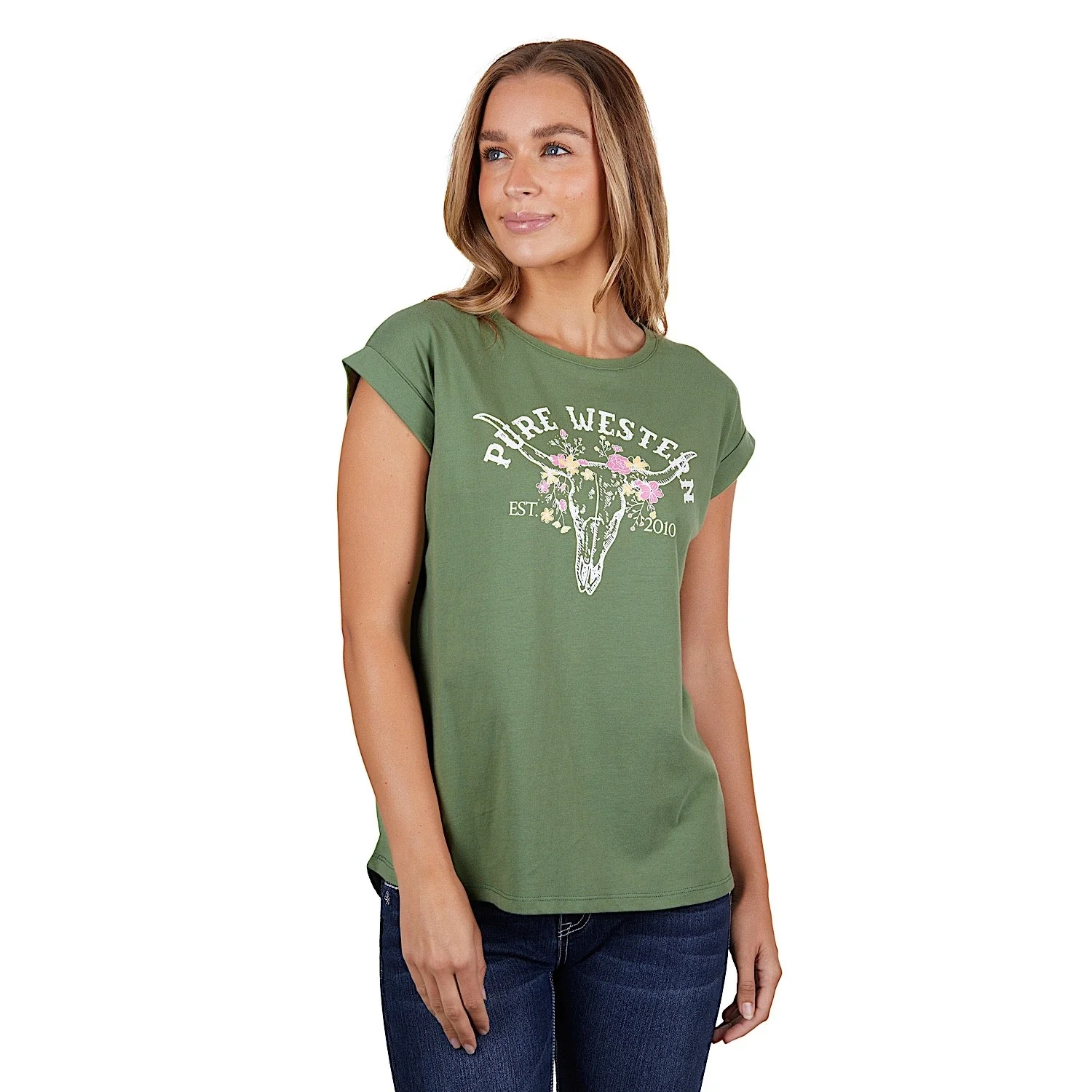 Pure Western Women's Kaylee Tank Moss