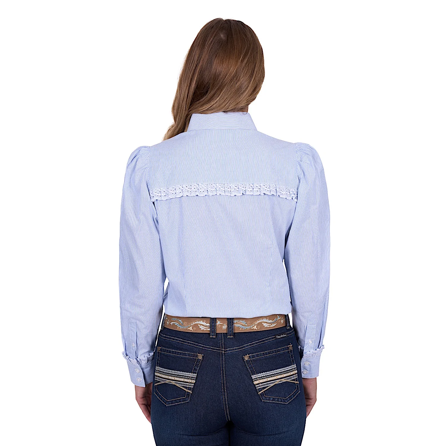 Pure Western Women's Lexi Shirt - Blue - Image 3