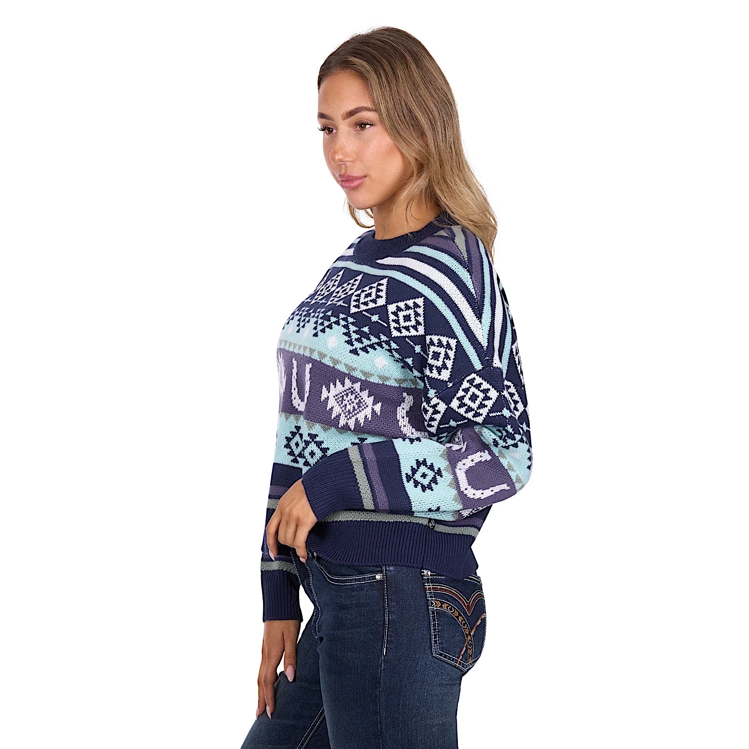 Pure Western Women's Margo Pullover - Navy - Image 2