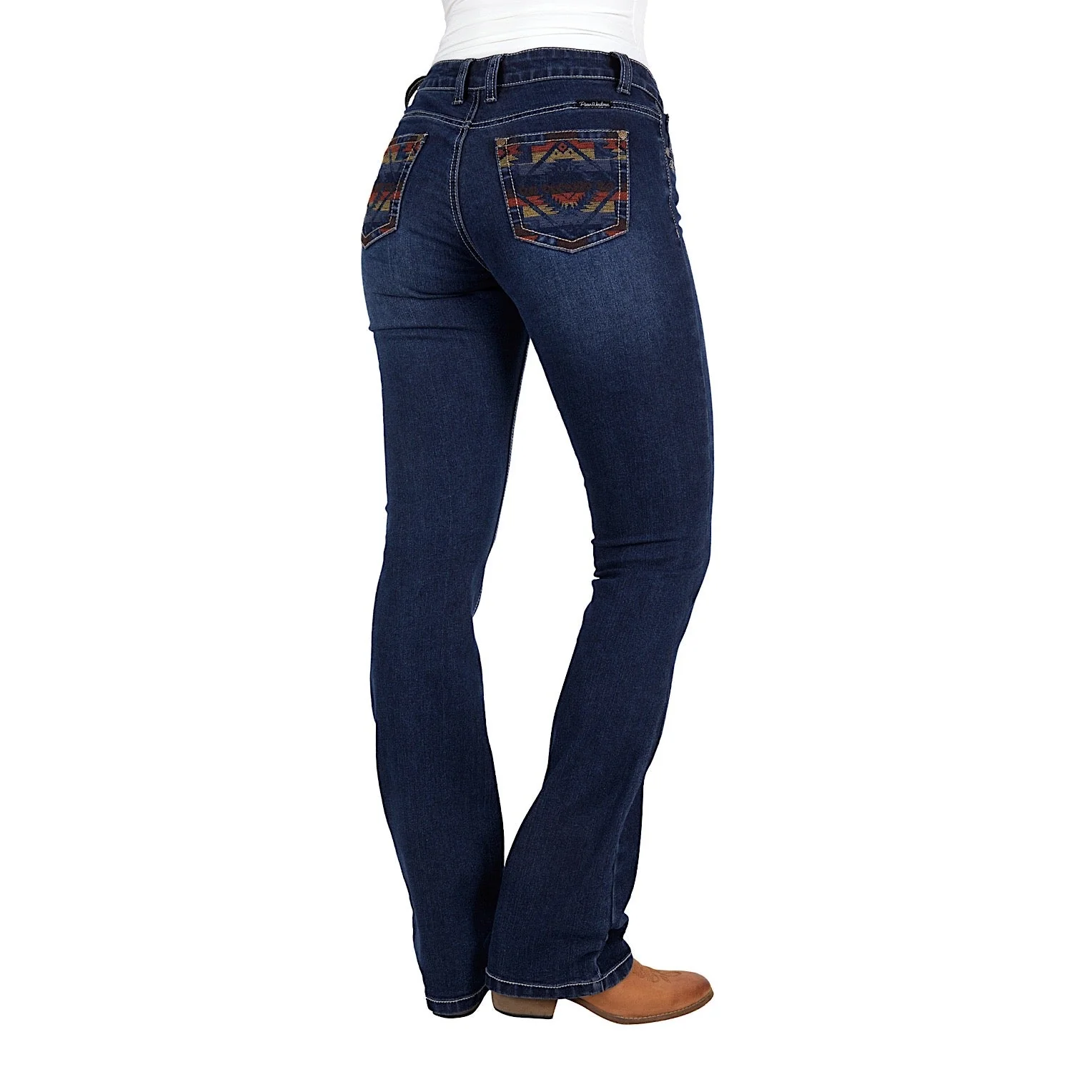 Pure Western Women's Ola Relaxed Rider Jean 36" Leg Evening Sky - Image 4