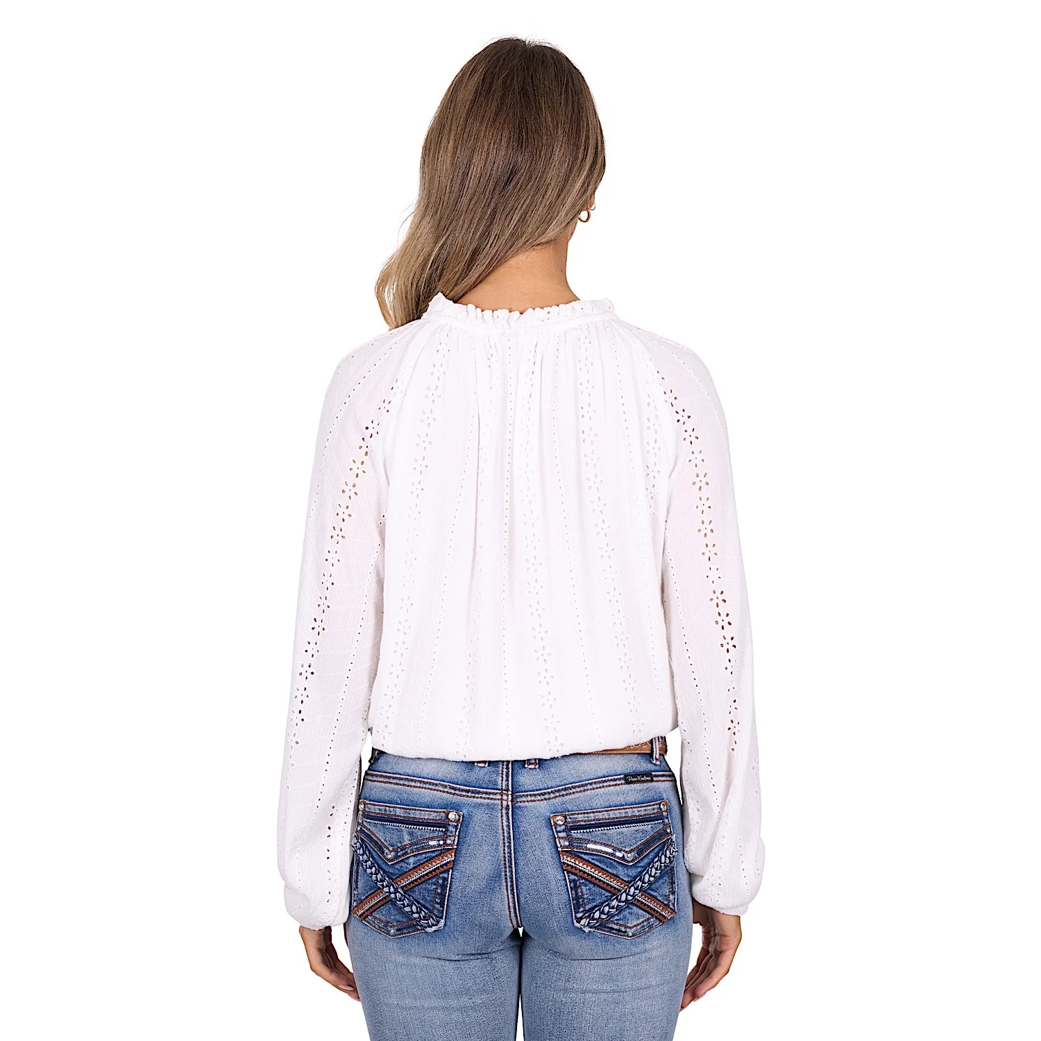 Pure Western Women's Pepper Blouse - White - Image 4