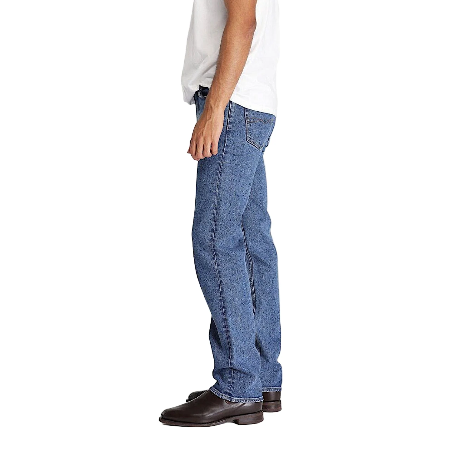 Riders By Lee Mens Classic Straight Stretch Jean - Stonewash - Image 2