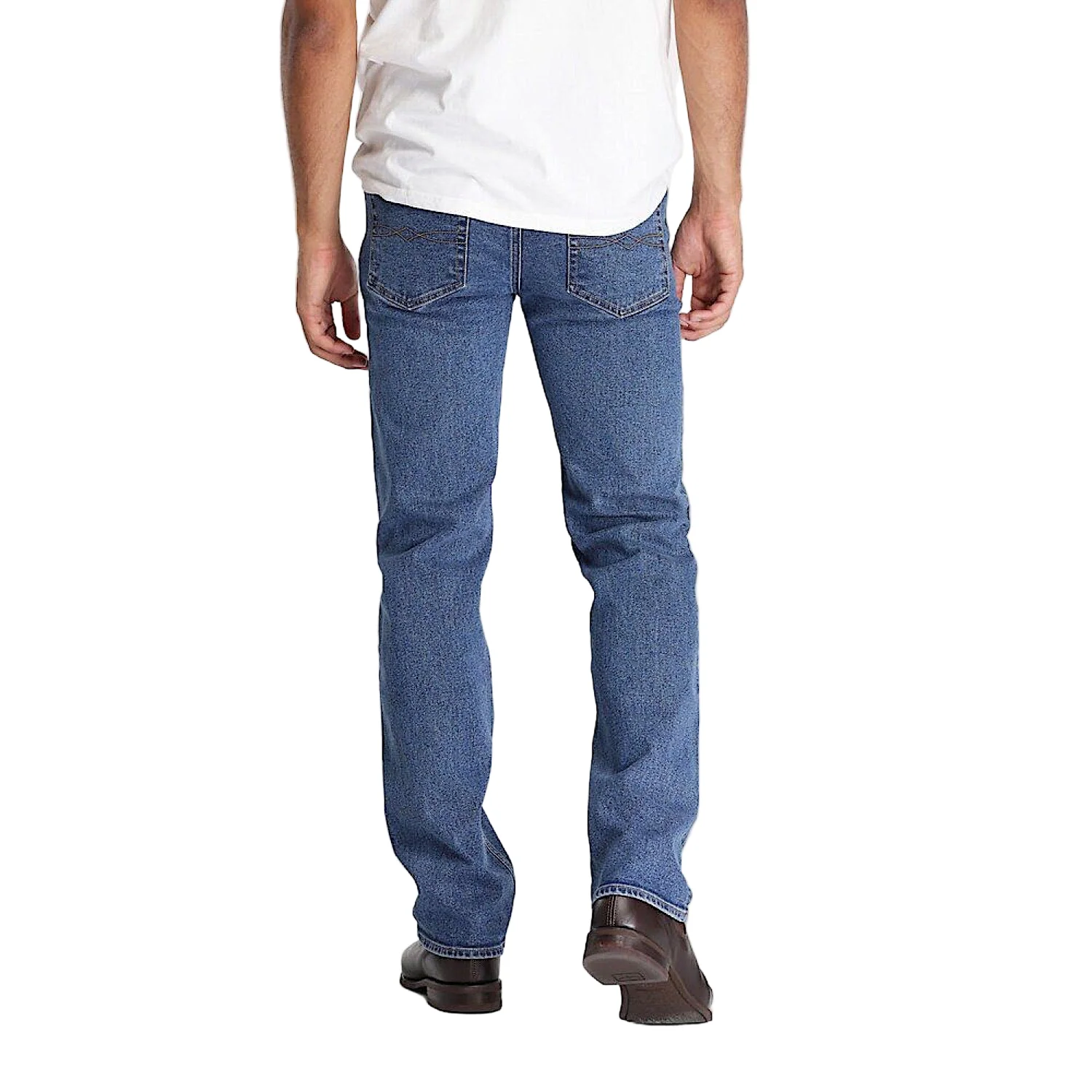 Riders By Lee Mens Classic Straight Stretch Jean - Stonewash - Image 4