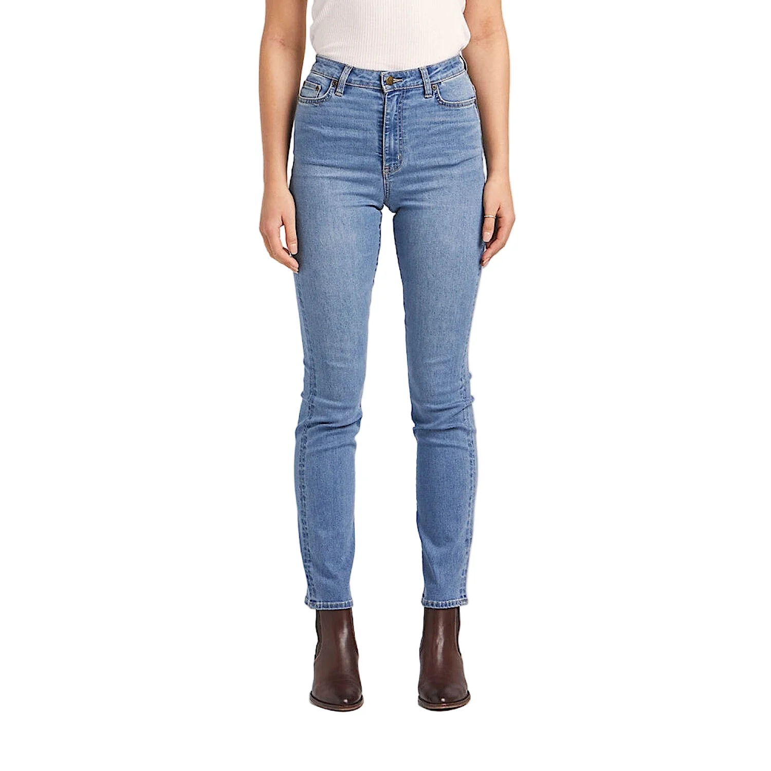 Riders By Lee Womens Classic High Rise Straight Leg Jean - Light Indigo