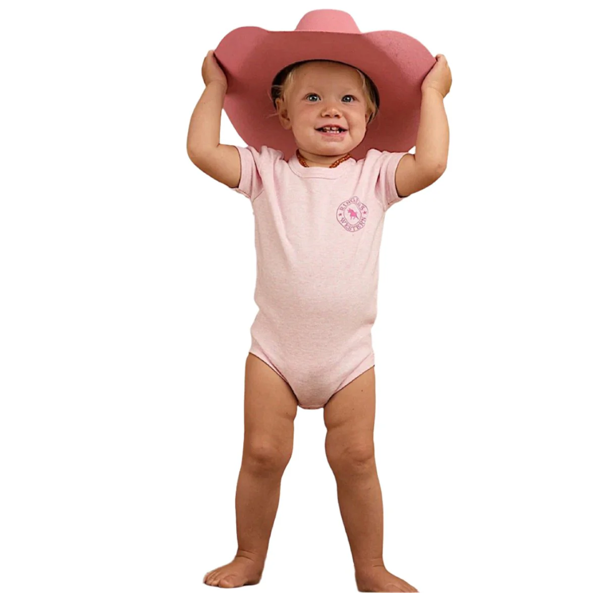 Ringers Western Babies Romper - Pastel Pink - Image 3