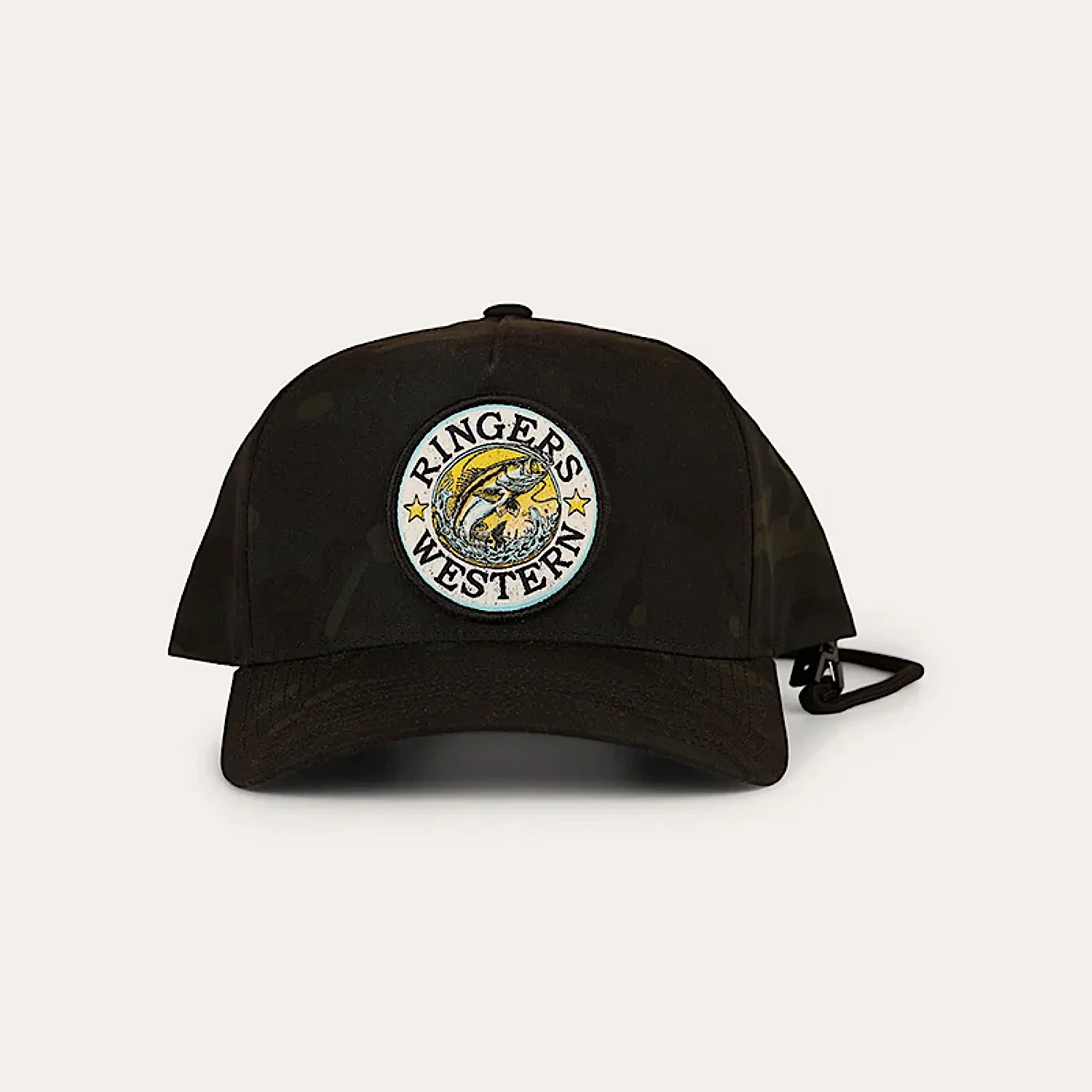 Ringers Western Big Catch Tech Baseball Cap - Black/Camo - Image 2