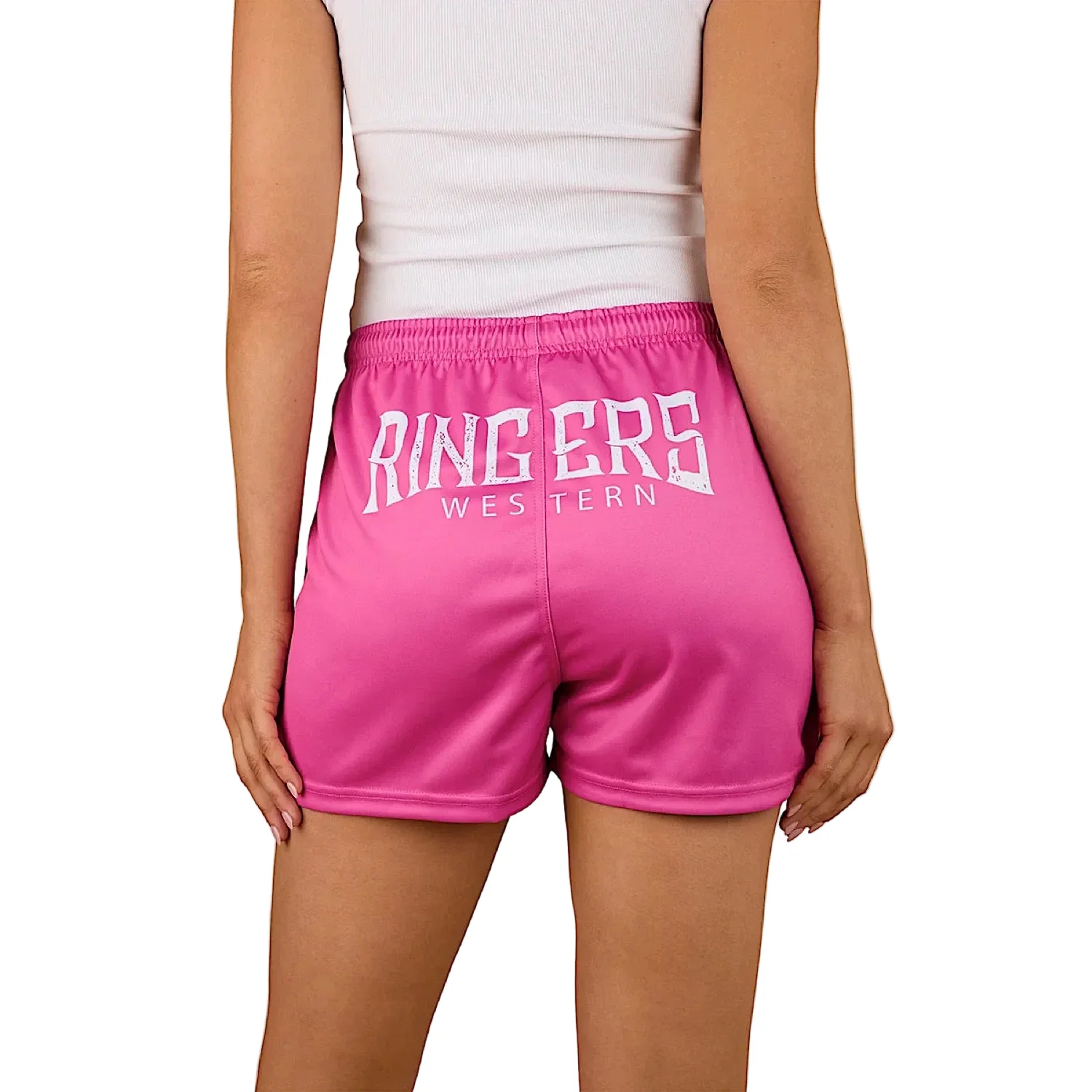 Ringers Western Big Ringers Footy Short - Candy/White - Image 2