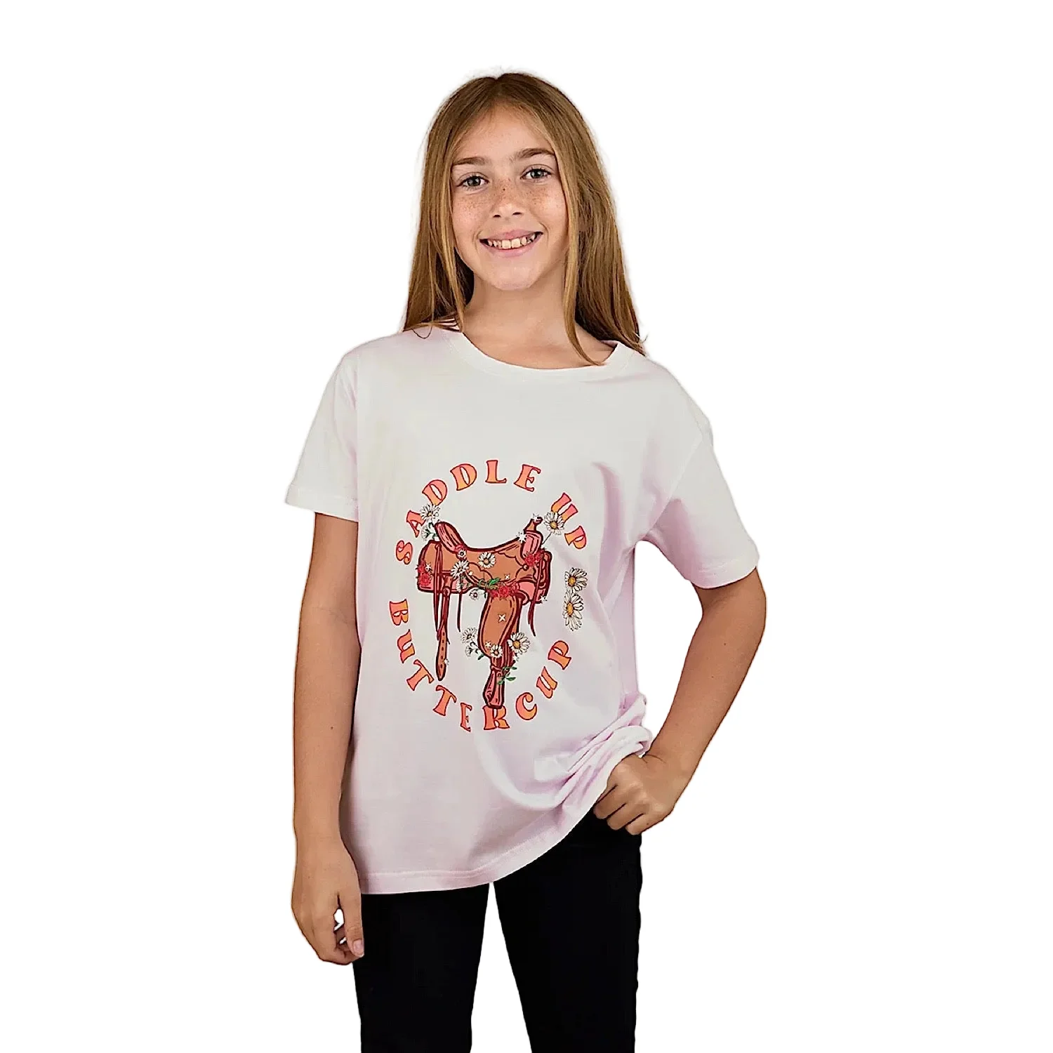 Ringers Western Girl's Buttercup Classic Fit T-Shirt - Barely Pink