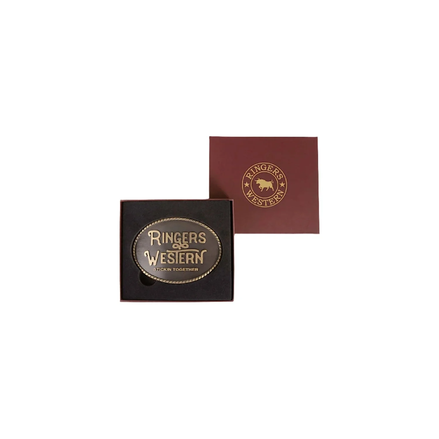Ringers Western Kelby Belt Buckle - Gold - Image 3