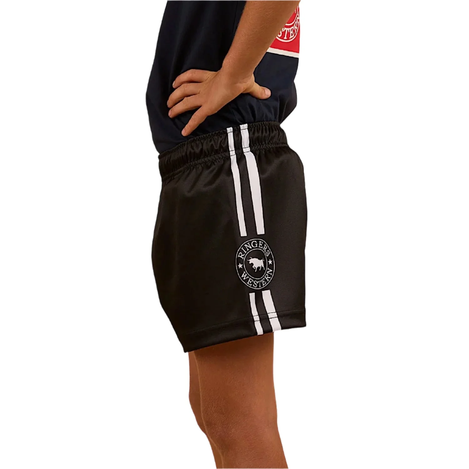 Ringers Western Kid's Footy Short - Black - Image 3