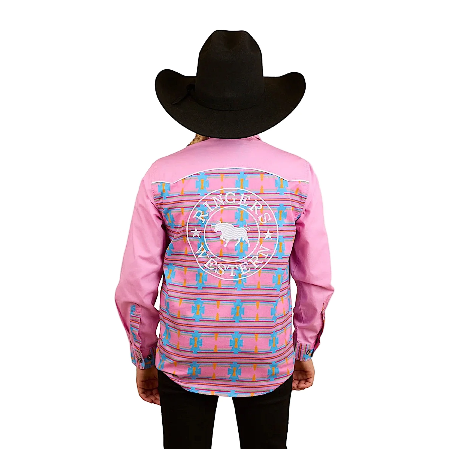 Ringers Western Kid's Oakley Limited Edition Work Shirt - Pink - Image 2