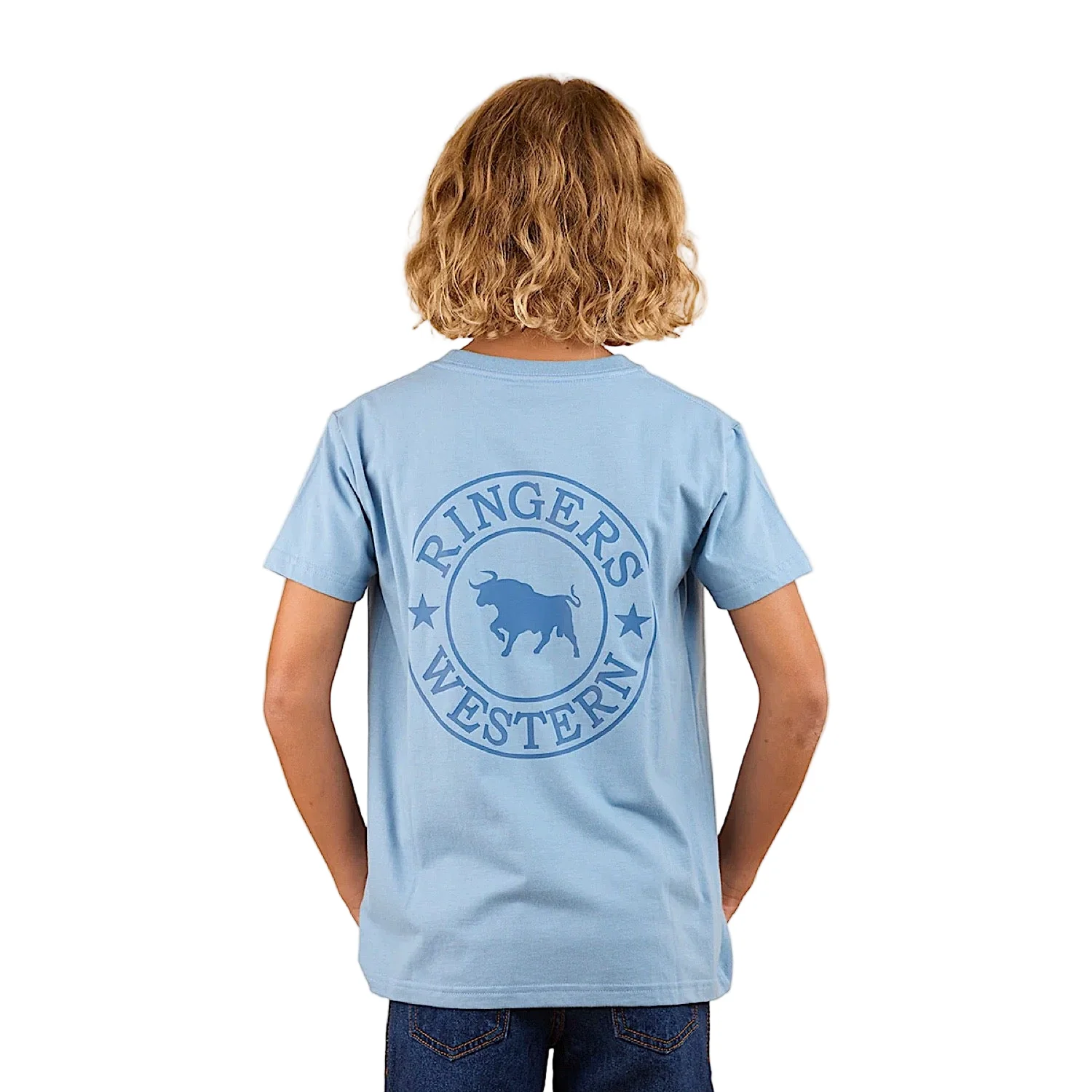 Ringers Western Kid's Signature Bull Classic Fit T-Shirt - Dusk/Navy - Image 2