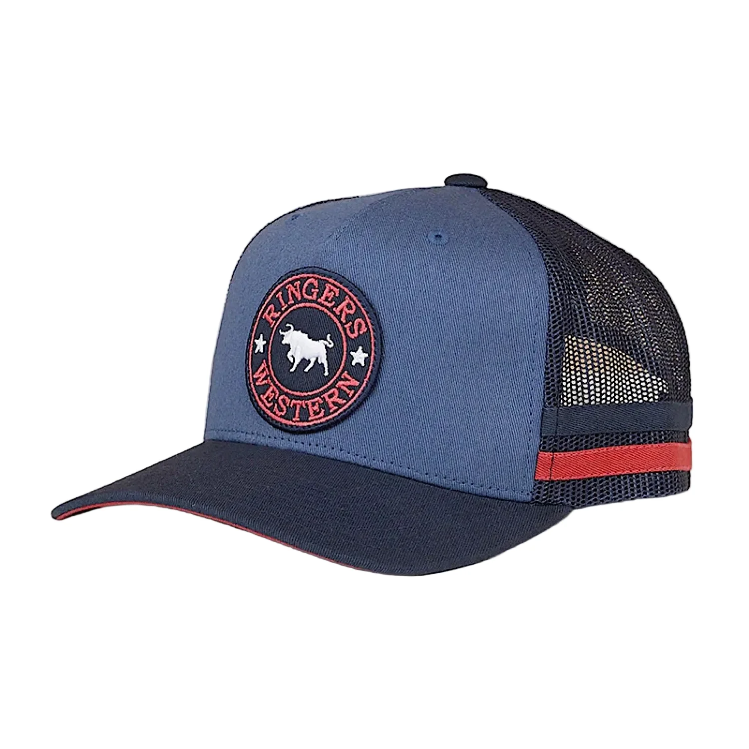 Ringers Western McCoy Kid's Trucker Cap - Yale Blue/Navy