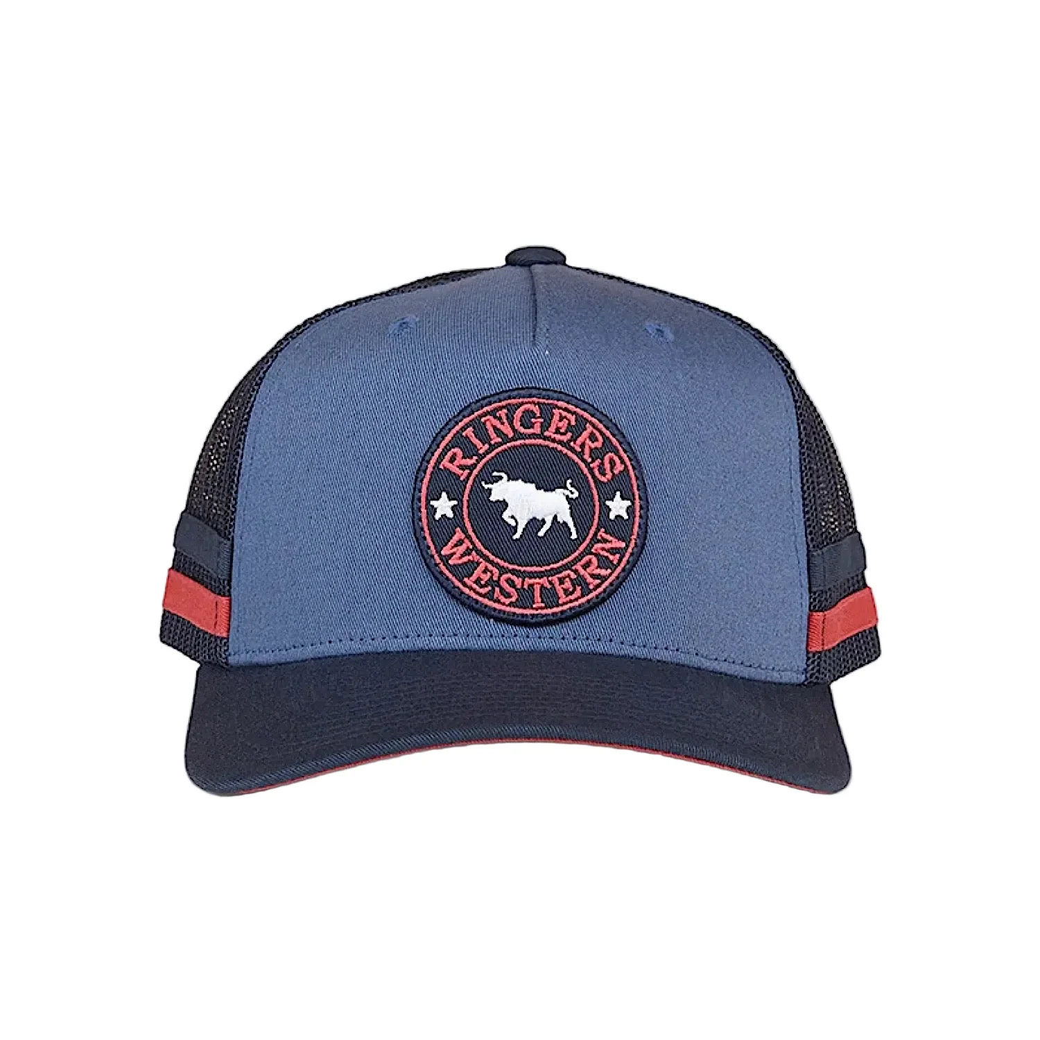 Ringers Western McCoy Kid's Trucker Cap - Yale Blue/Navy - Image 3