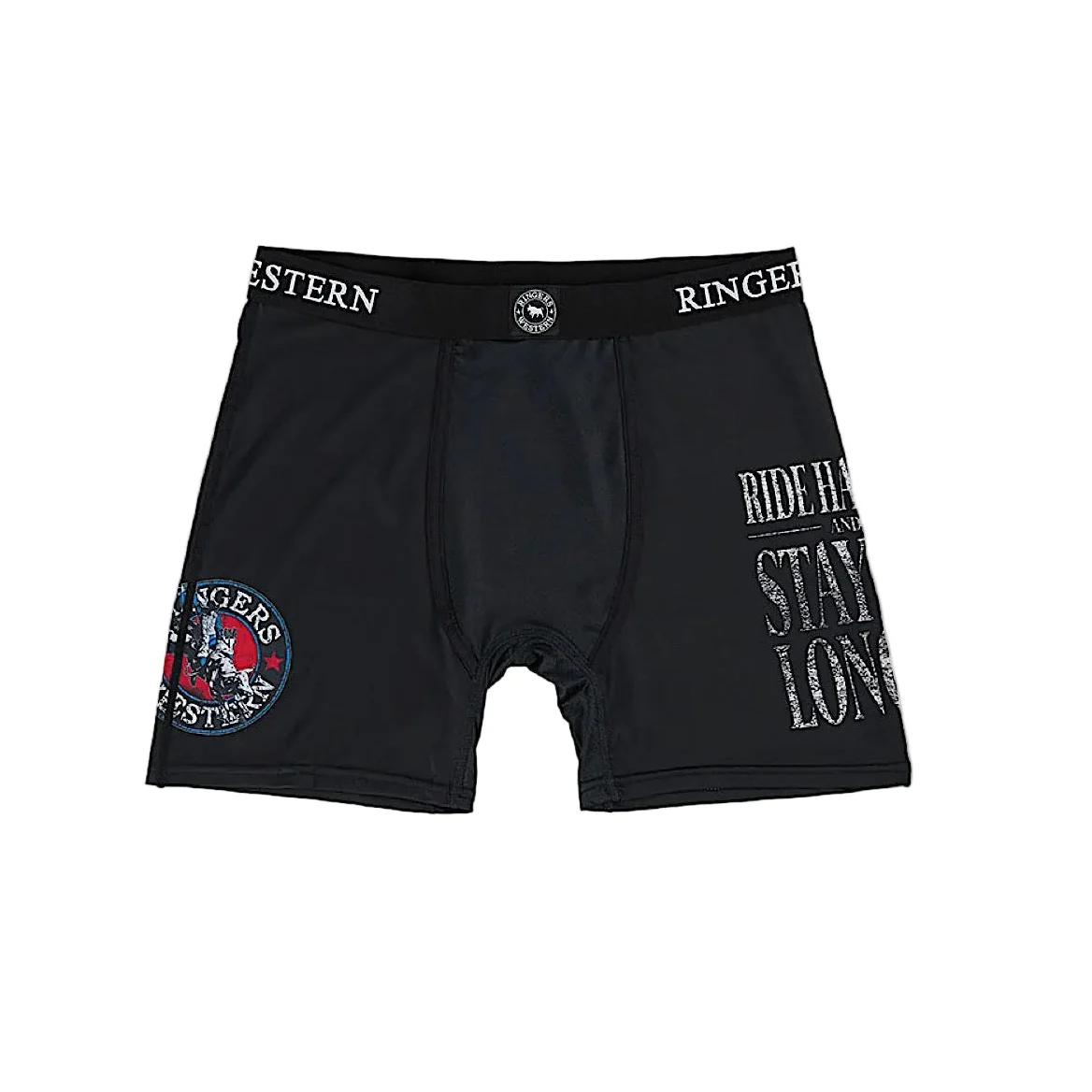 Ringers Western Men's Buckin Bulls Trunk - Black