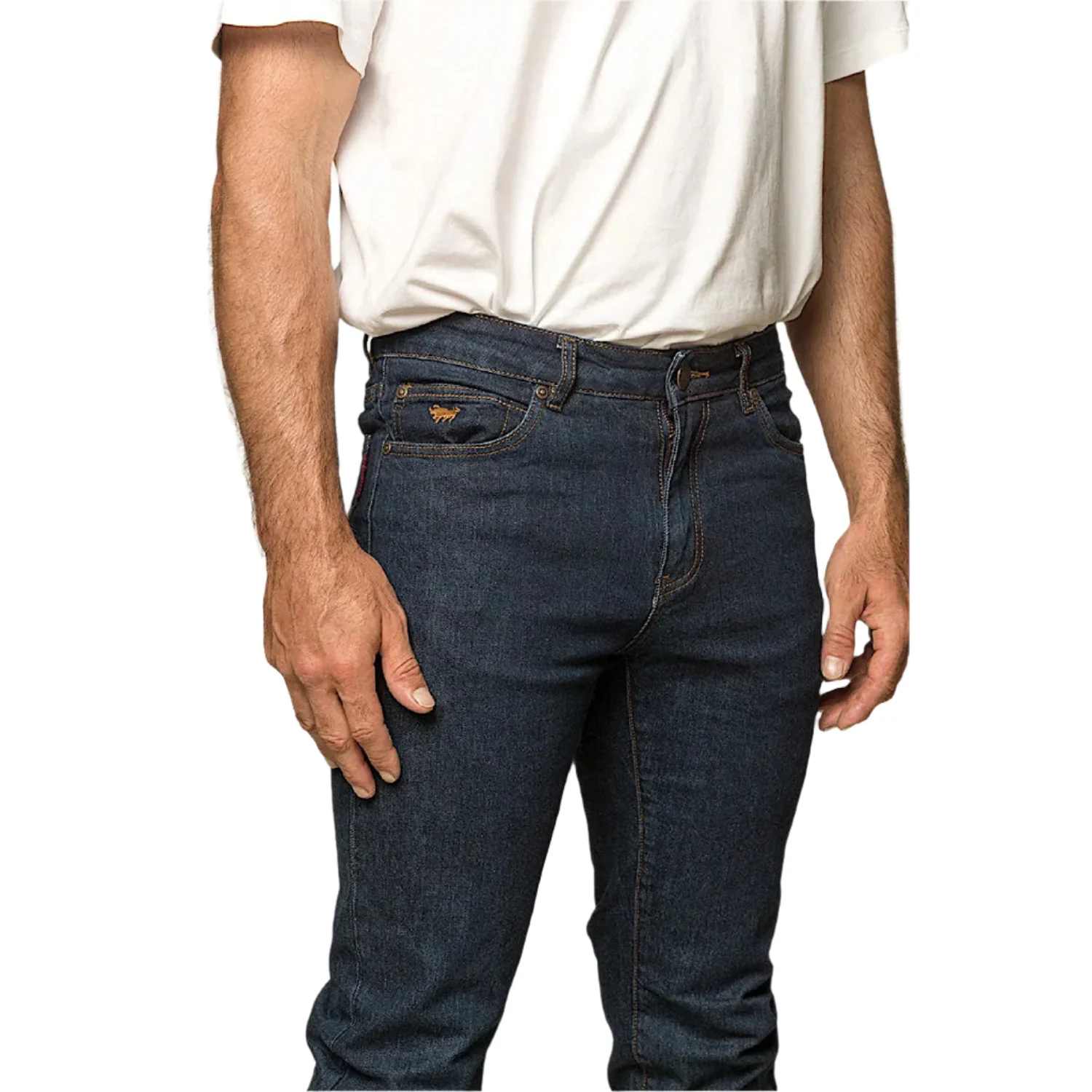 Ringers Western Men's Burke Tapered Leg Jean - Mid Blue - Image 2