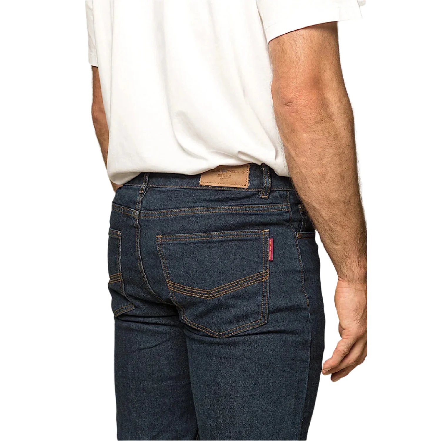 Ringers Western Men's Burke Tapered Leg Jean - Mid Blue - Image 3