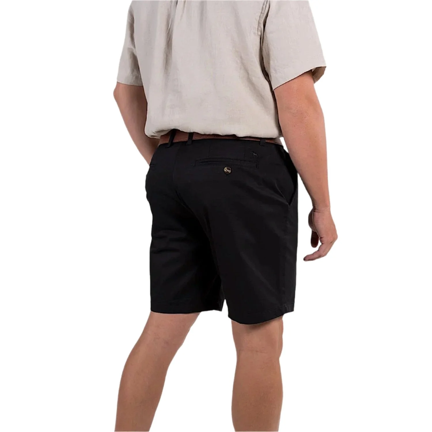 Ringers Western Men's Chino Shorts - Black - Image 2