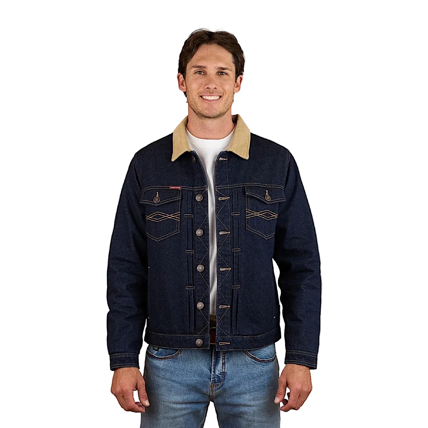 Ringers Western Men's Devonport Denim Trucker Jacket - Raw Denim