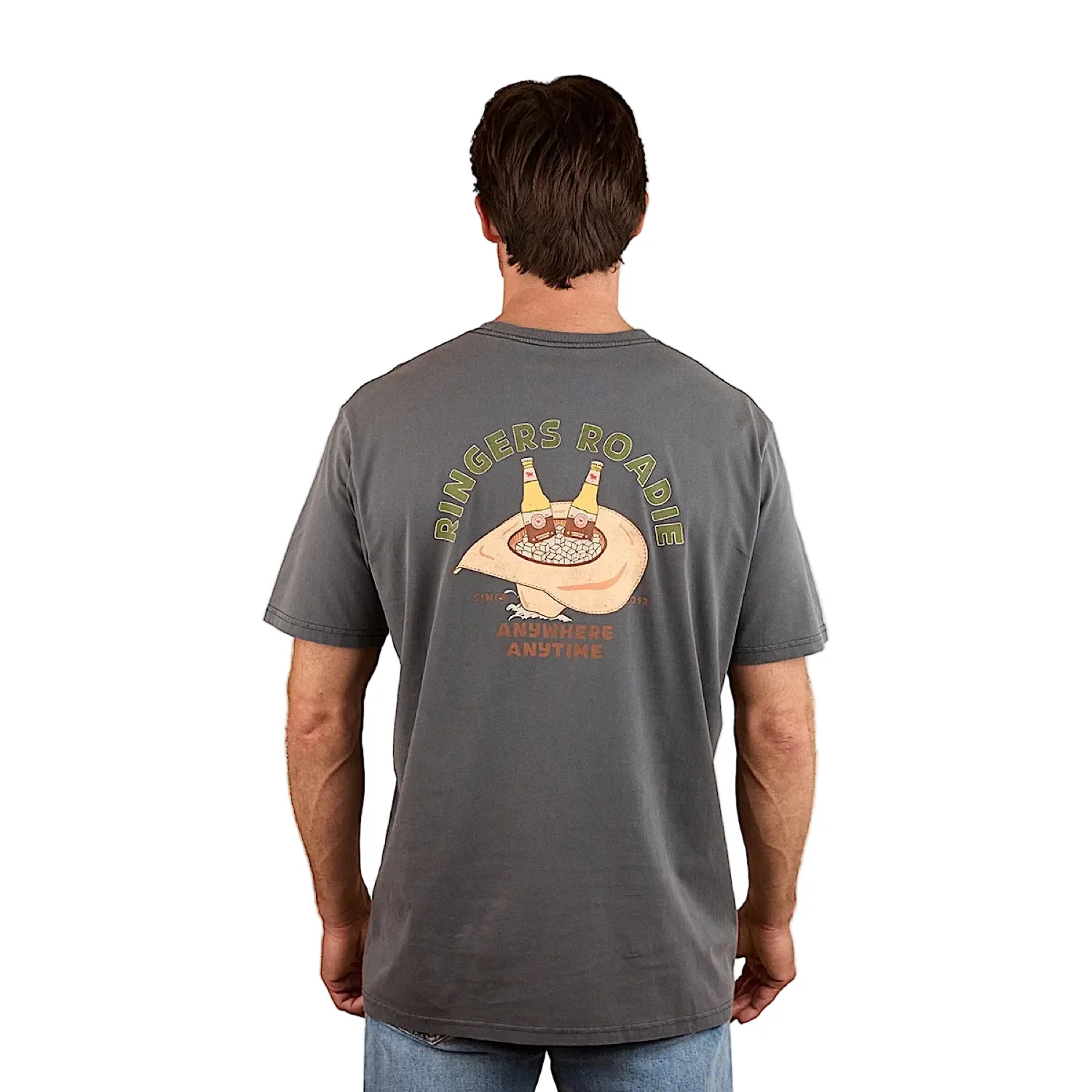 Ringers Western Men's Ringers Roadie Loose Fit T-Shirt - Washed Black - Image 2