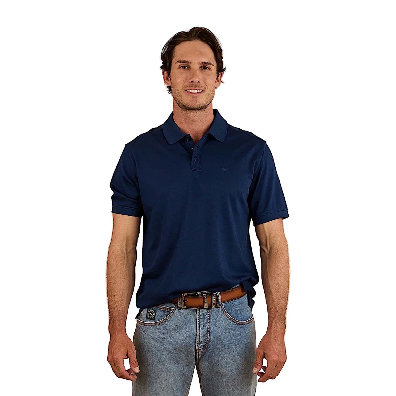 Ringers Western Men's Tech Polo - Navy
