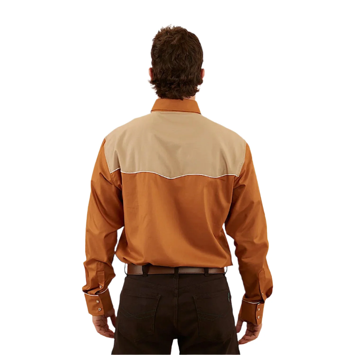 Ringers Western Men's Western Shirt - Toffee/Dark Sand - Image 2
