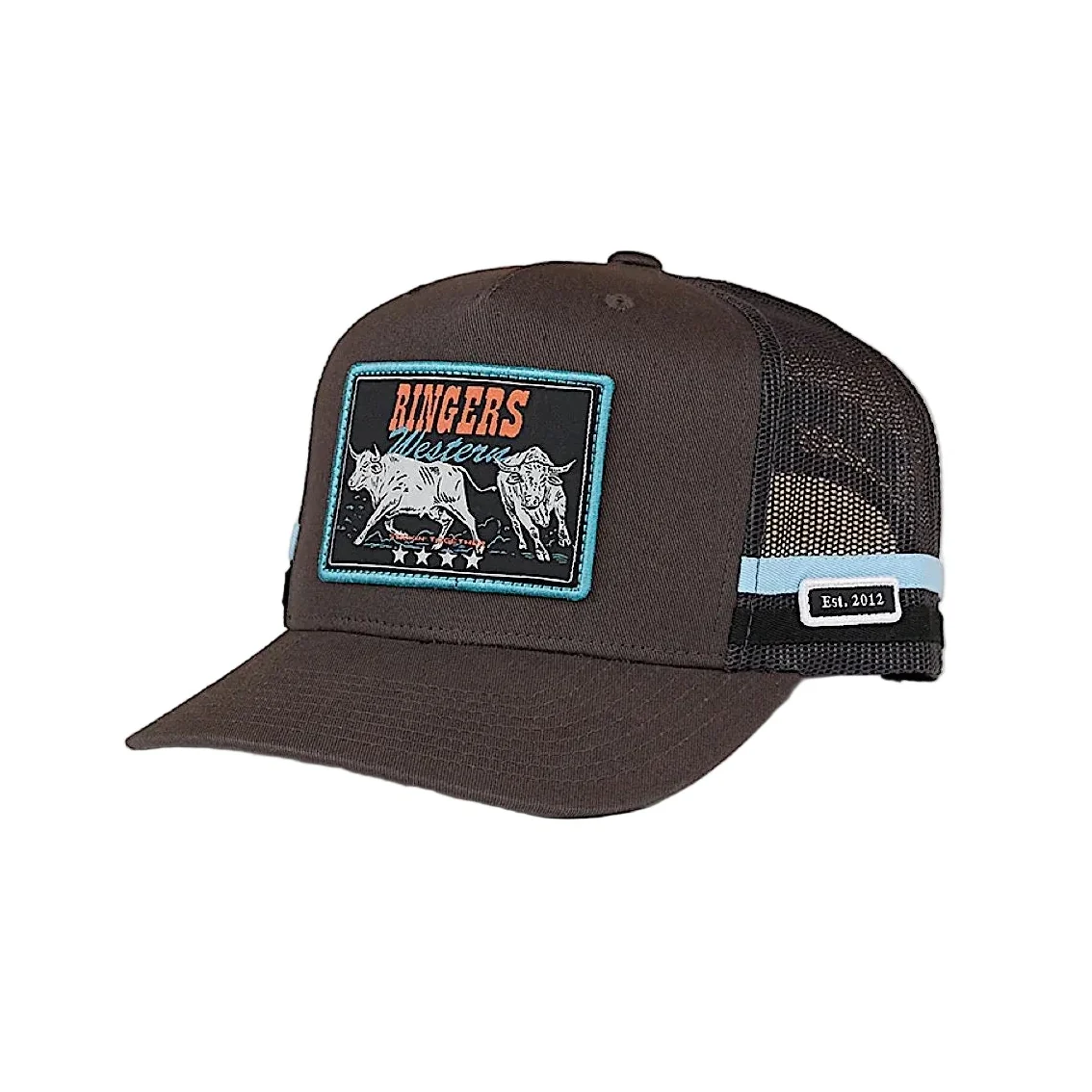 Ringers Western Stickin Together Deep Fit Trucker Cap - Charcoal/Blue