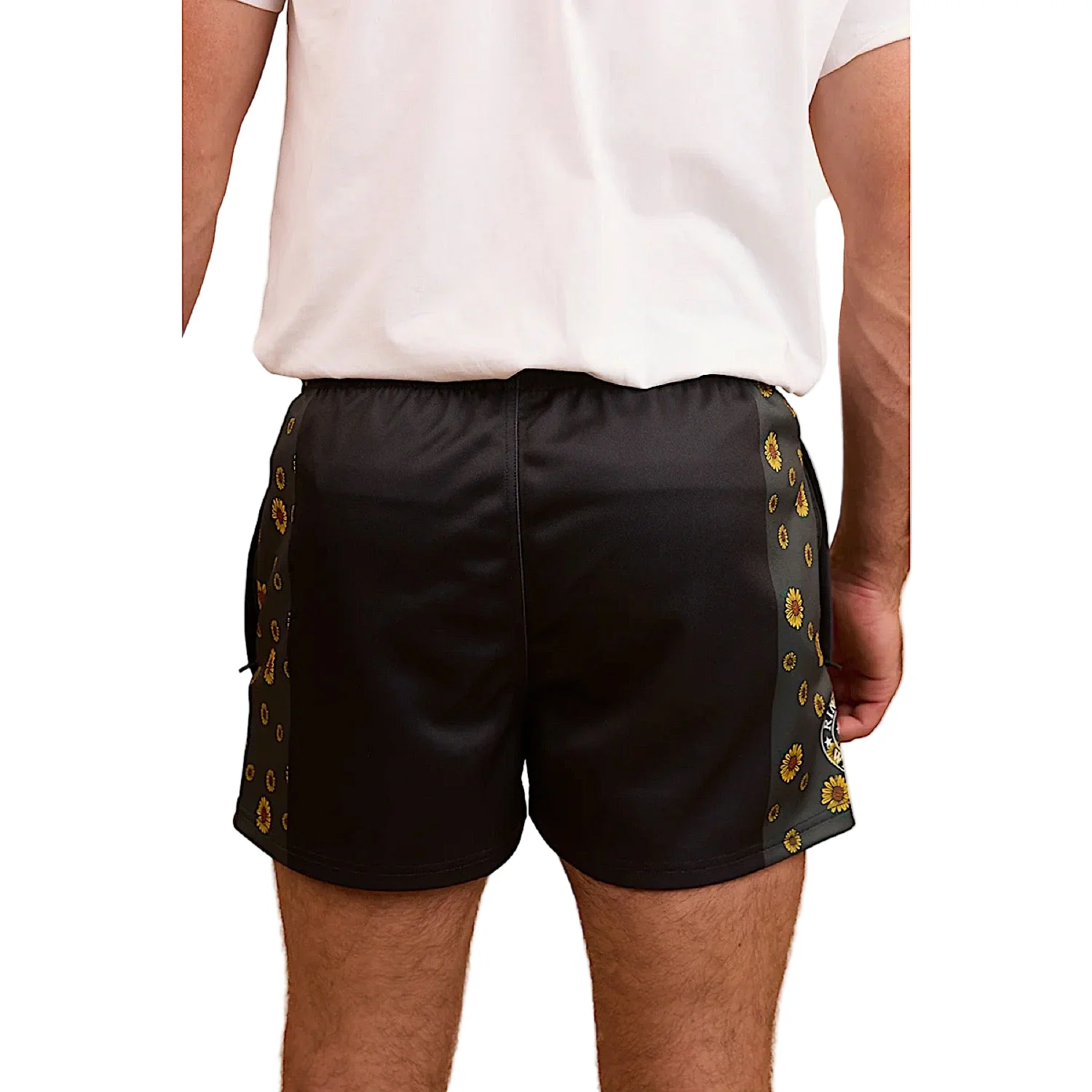 Ringers Western Sunflowers Footy Short - Black/Multi - Image 2