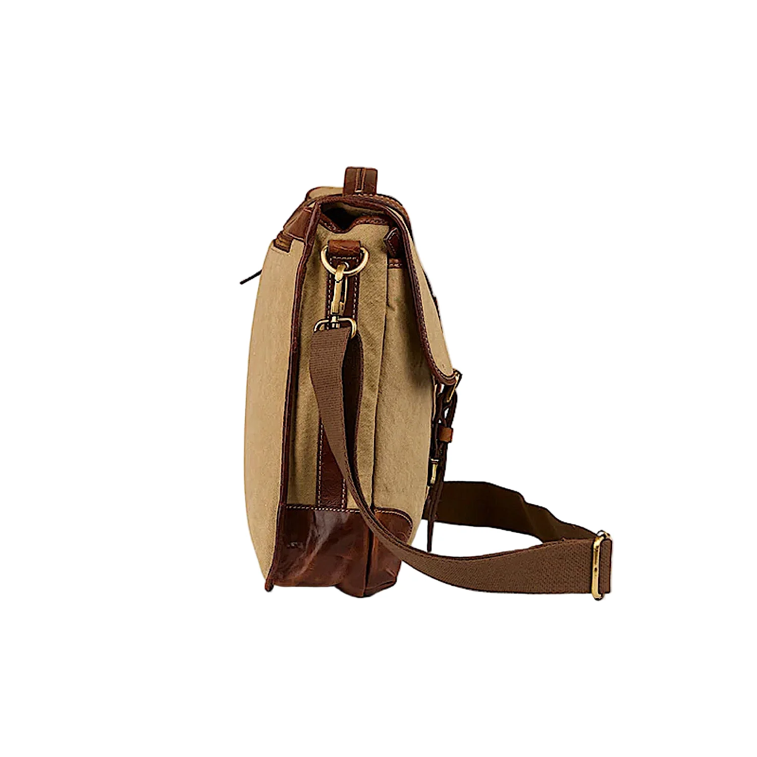 Ringers Western Waxicanvas Messenger Bag - Sand - Image 2