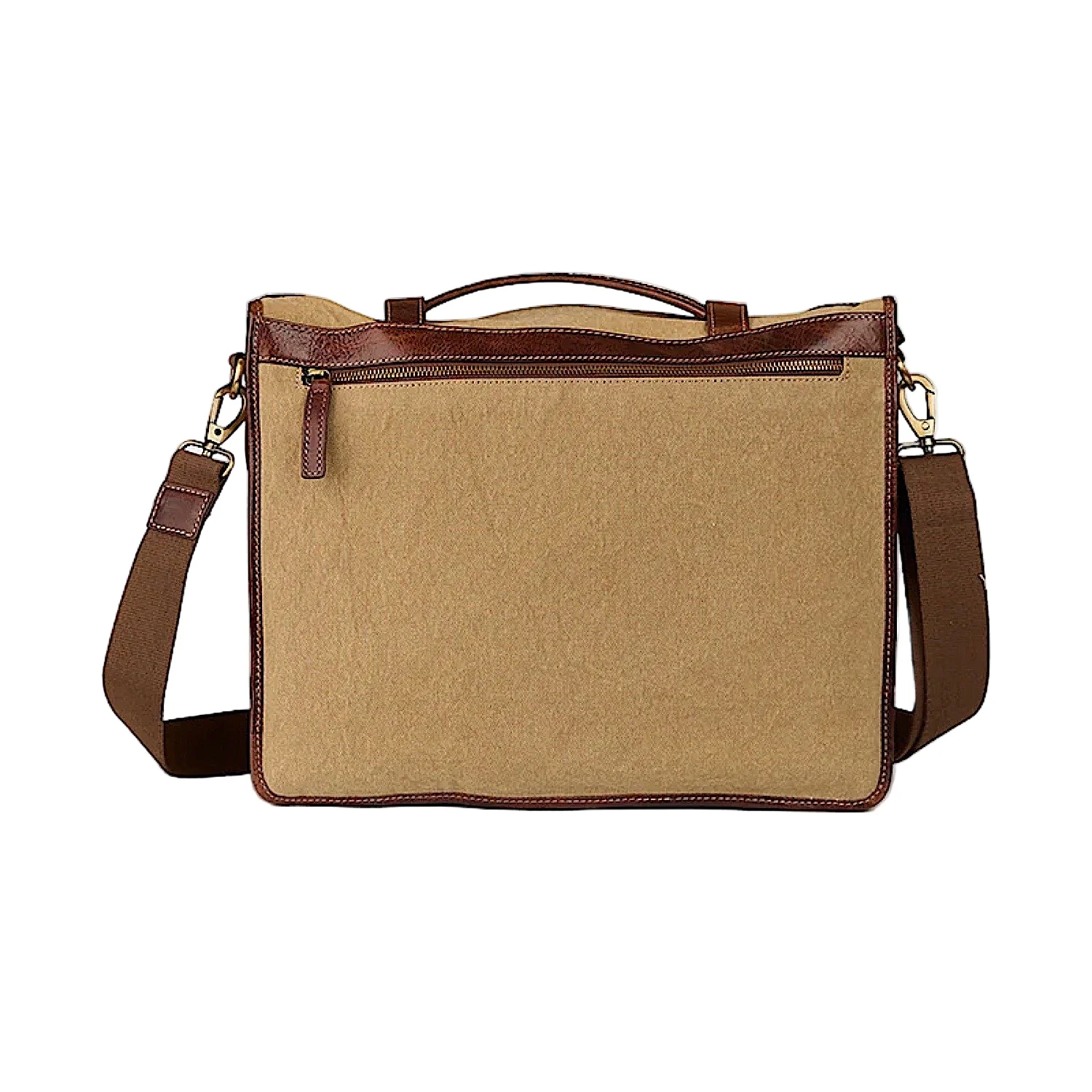Ringers Western Waxicanvas Messenger Bag - Sand - Image 3