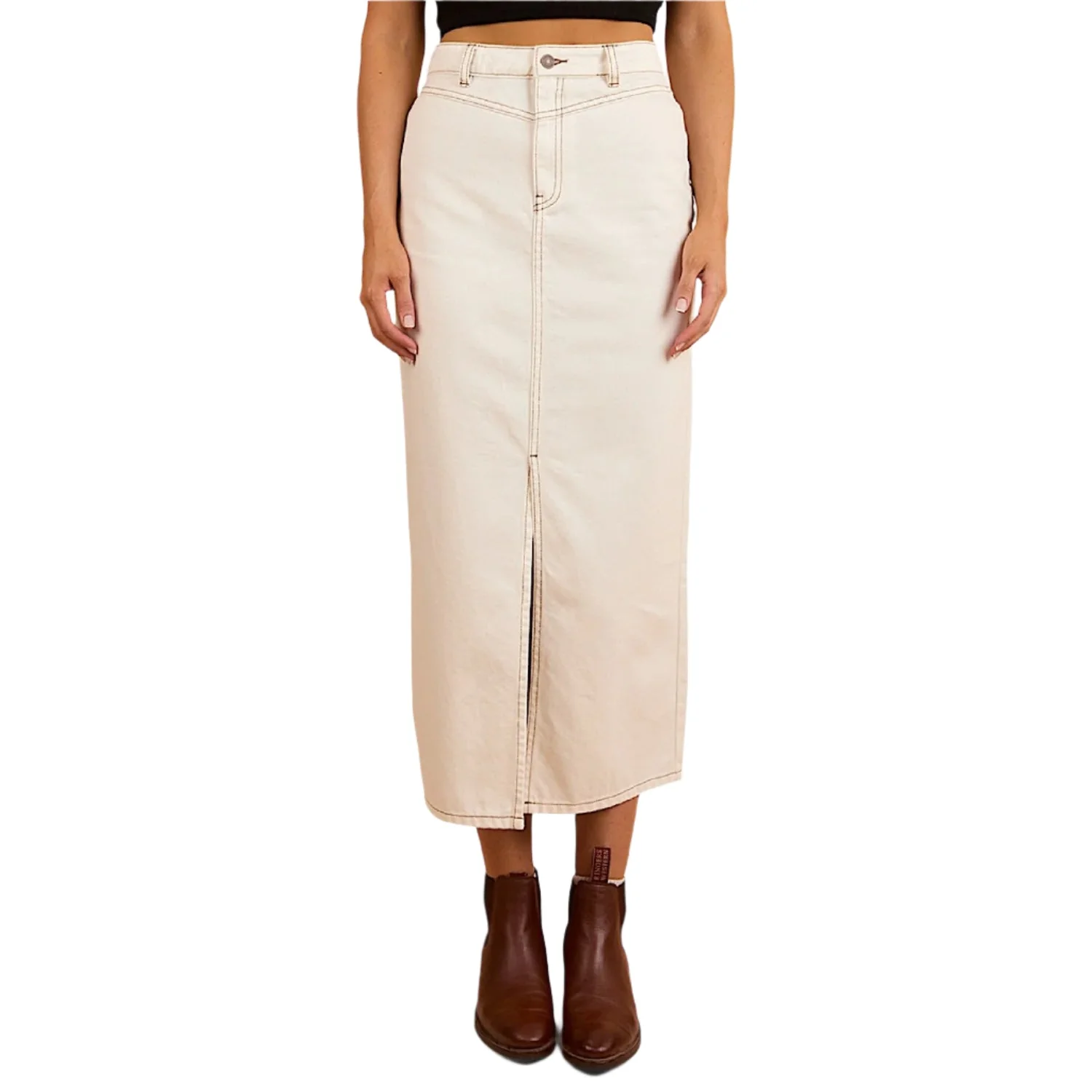 Ringers Western Women's Christa Midi Skirt - Off White - Image 3