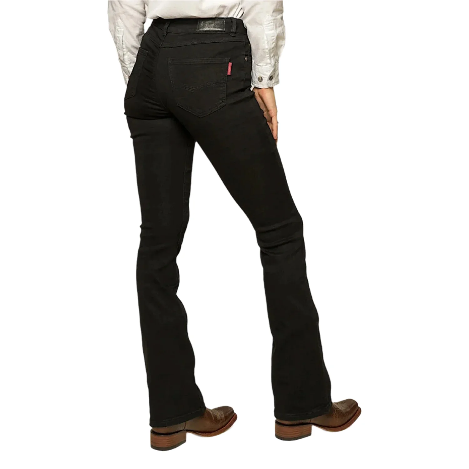 Ringers Western Women's Katherine Mid Rise Bootleg Jean - Black - Image 2
