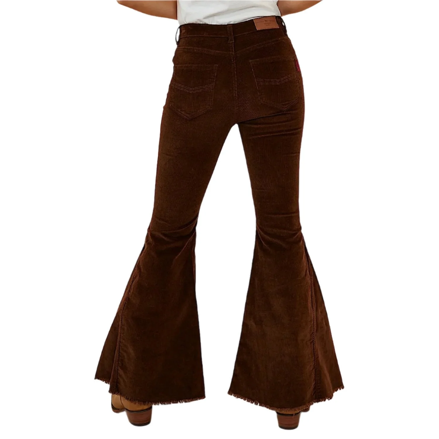 Ringers Western Women's Norah Super Flare Jean - Chocolate Corduroy - Image 2