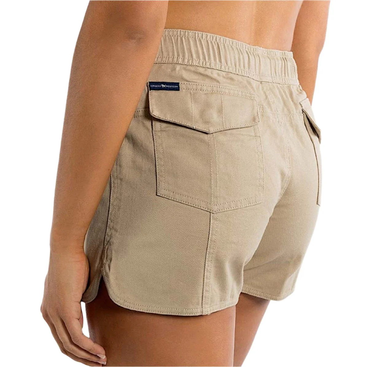 Ringers Western Women's Tora Heavy Weight Ruggers - Camel/Dark Navy - Image 2