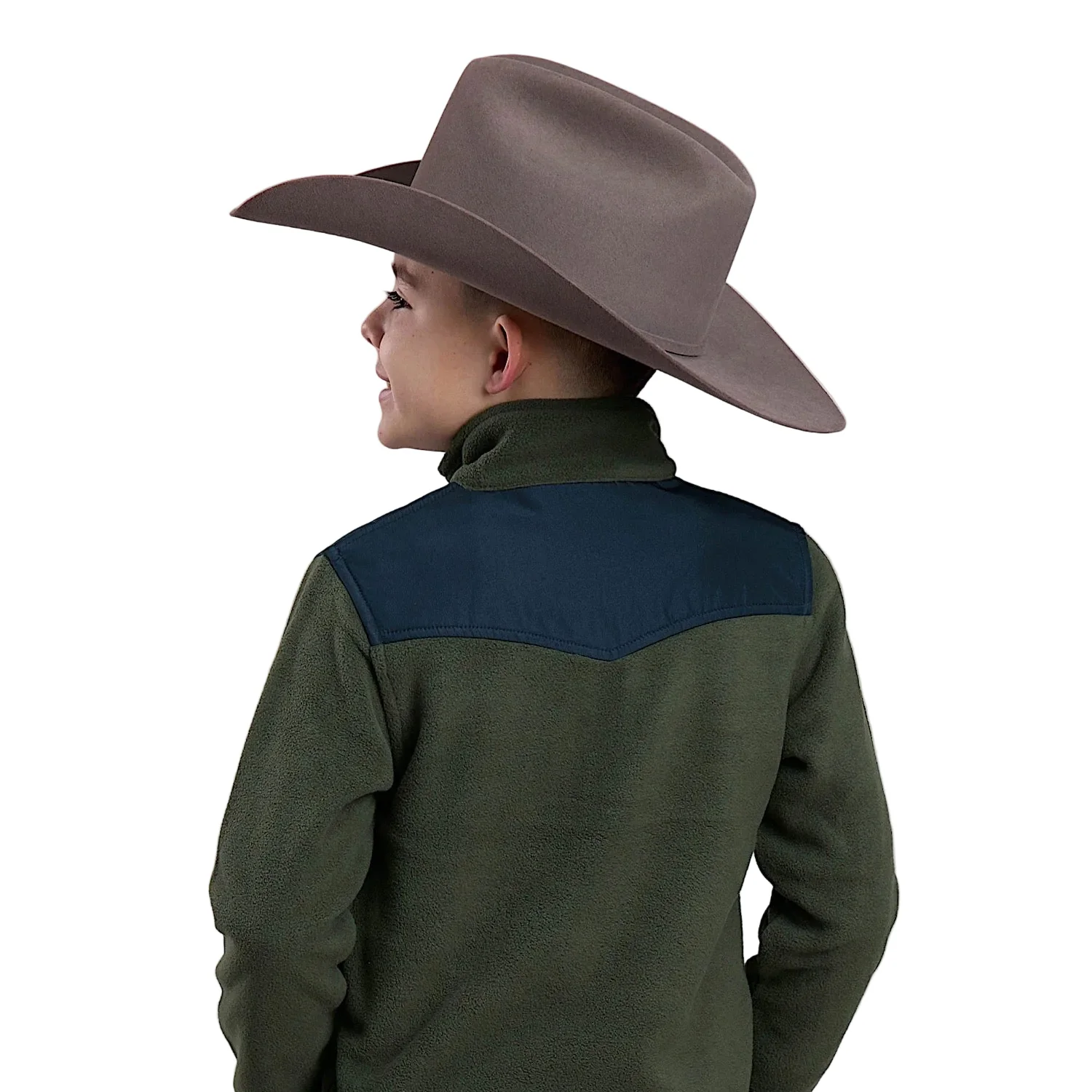 Roper Boy's Fleece Pullover - Green - Image 2