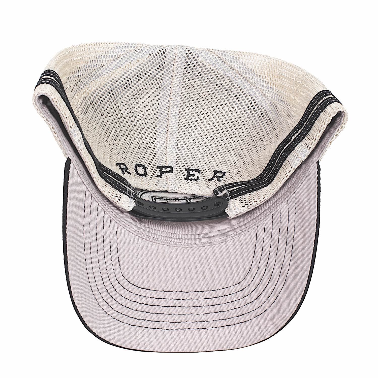 Roper Truckers Cap - Black - Image 2
