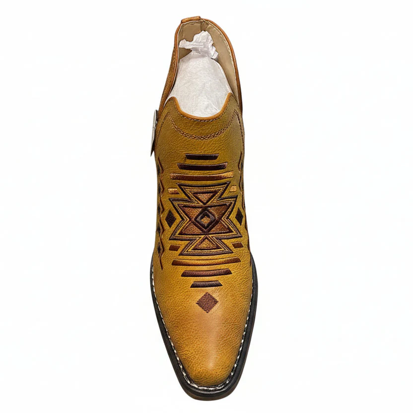 Roper Women's Ava Boot - Tan Aztec Western Stitch