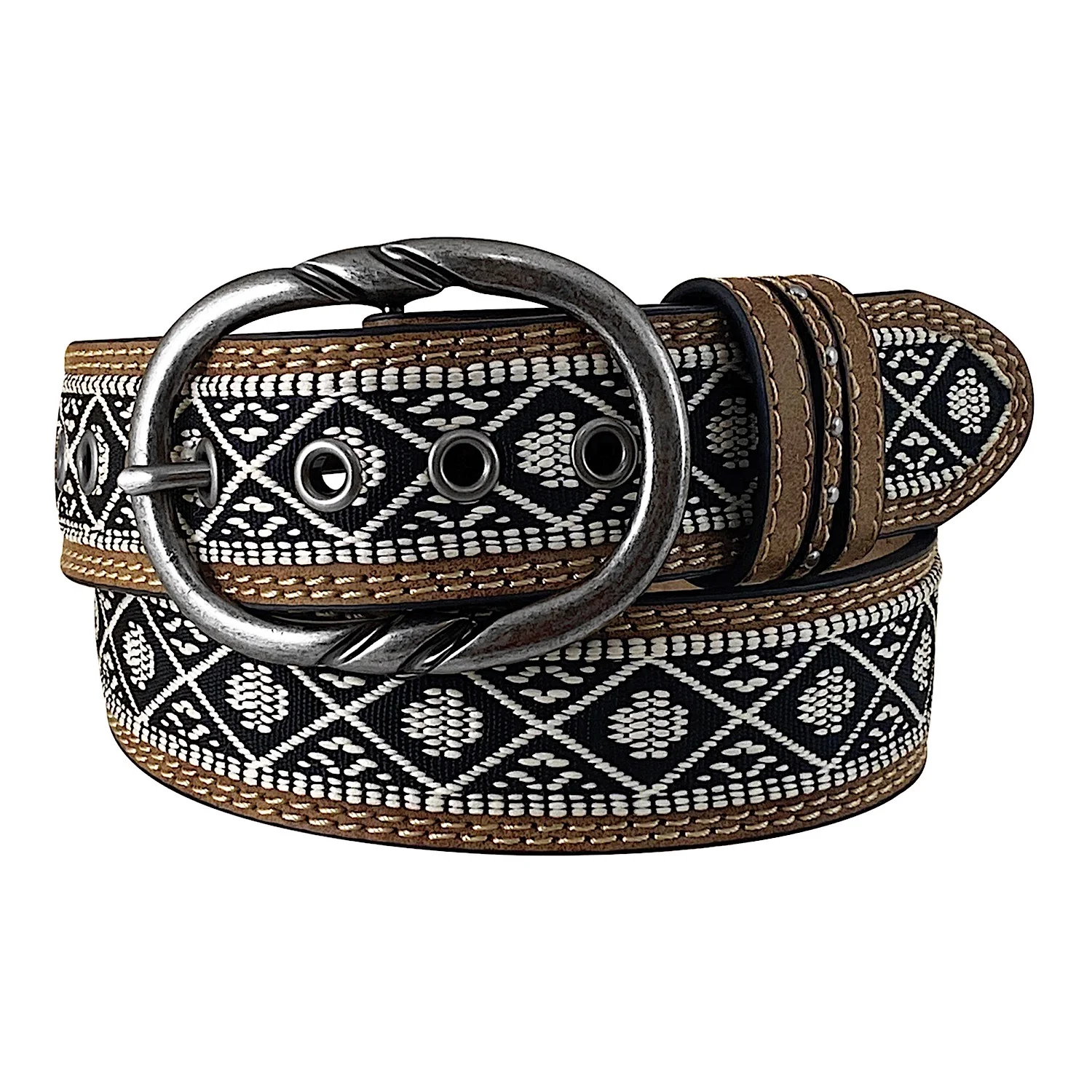 Roper Women's Western Aztec Belt - Tan
