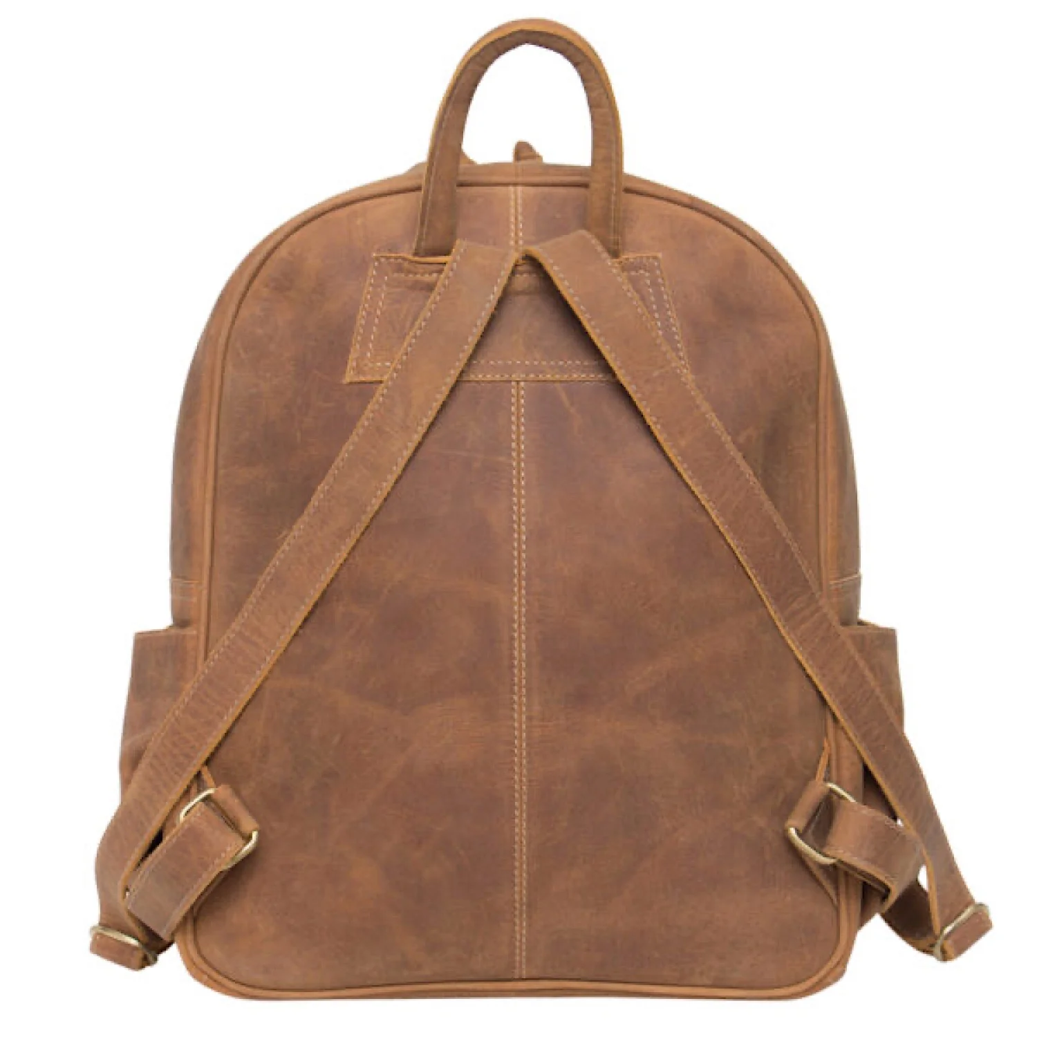 The Design Edge Women's Antique Leather Backpack Venezuela – Brown - Image 2