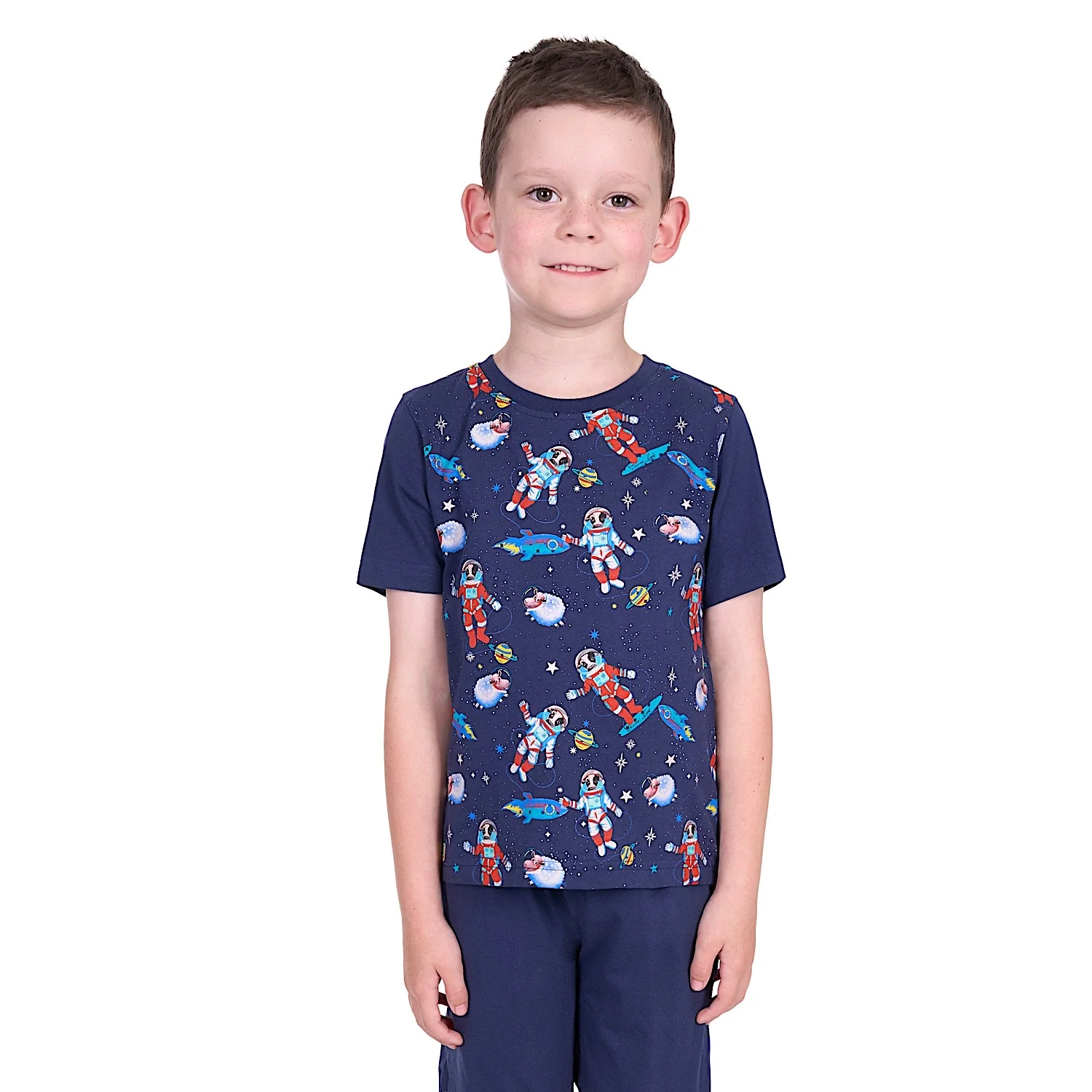 Thomas Cook Boy's Galaxy PJs - Navy