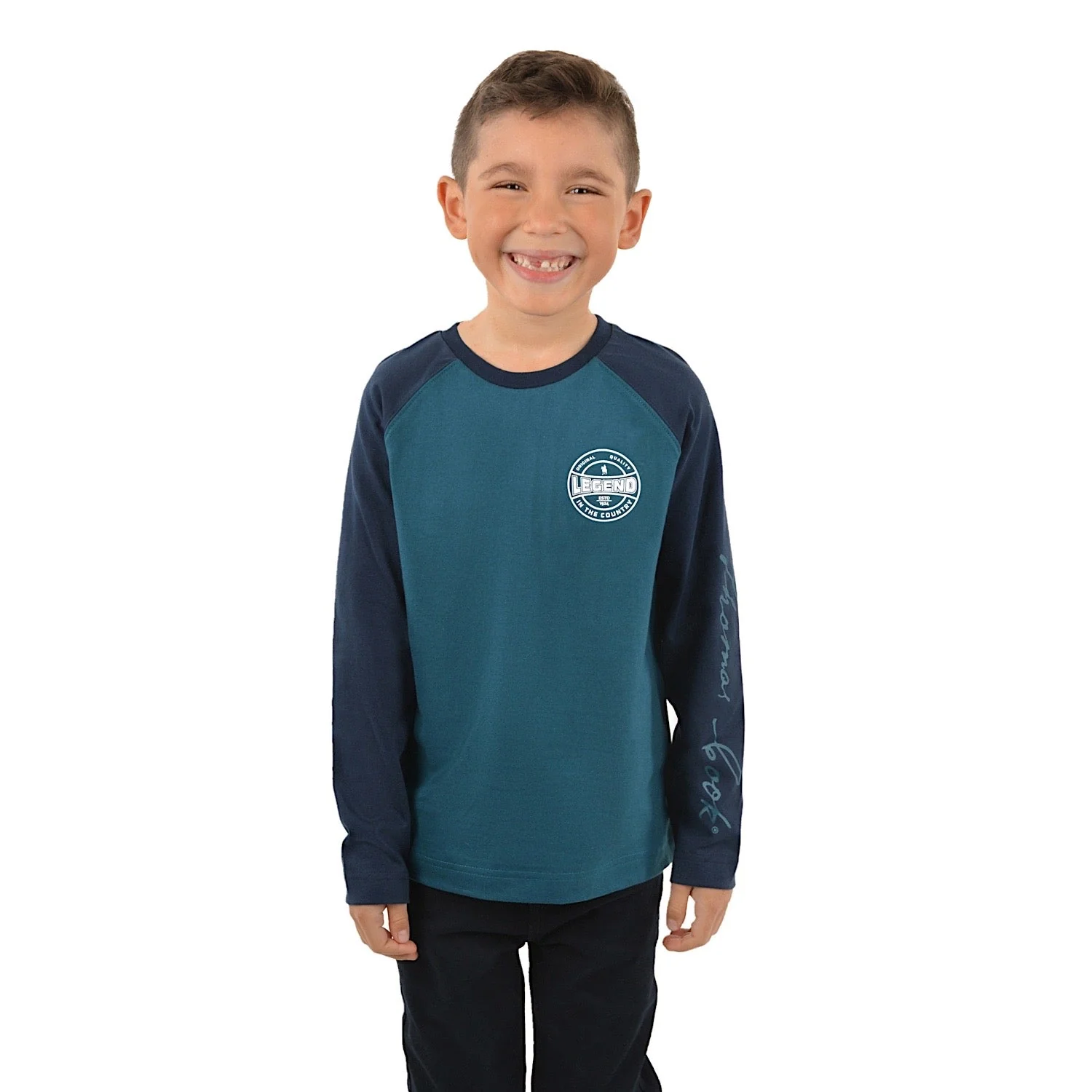 Thomas Cook Boys Legend In The Country Tee Navy/Ocean - Image 2