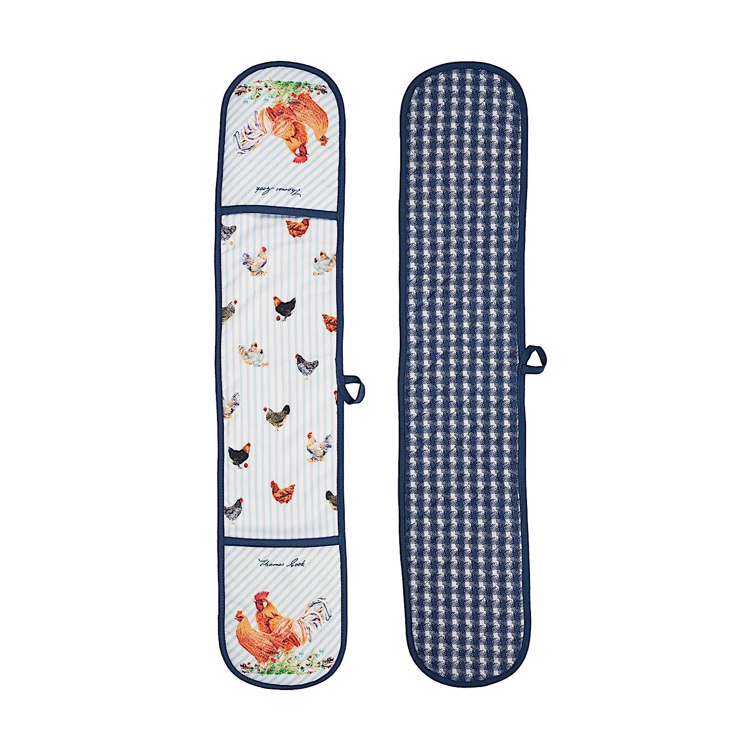 Thomas Cook Double Oven Glove - Navy/White (Chooks) - Image 2