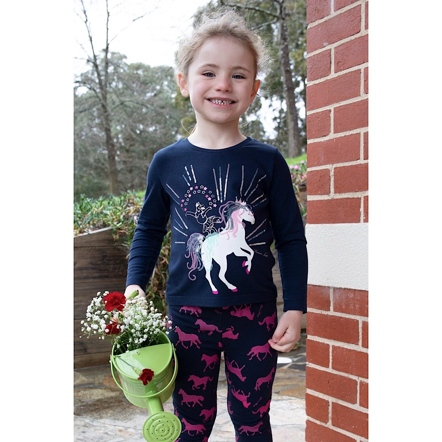 Thomas Cook Girls Dora Long Sleeve Tee Navy - Image 4