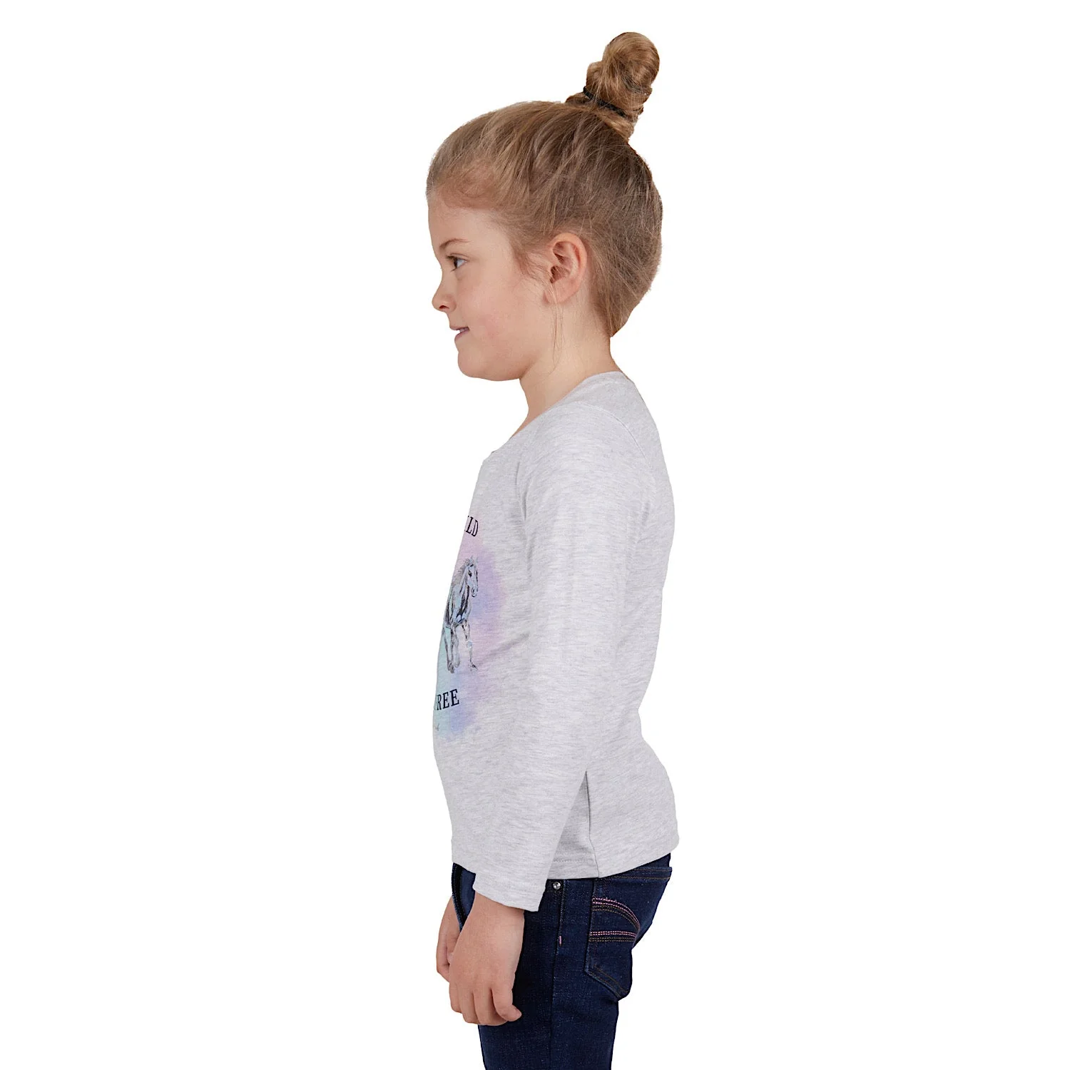 Thomas Cook Girls Tilly Long Sleeve Tee White Marle - Image 2