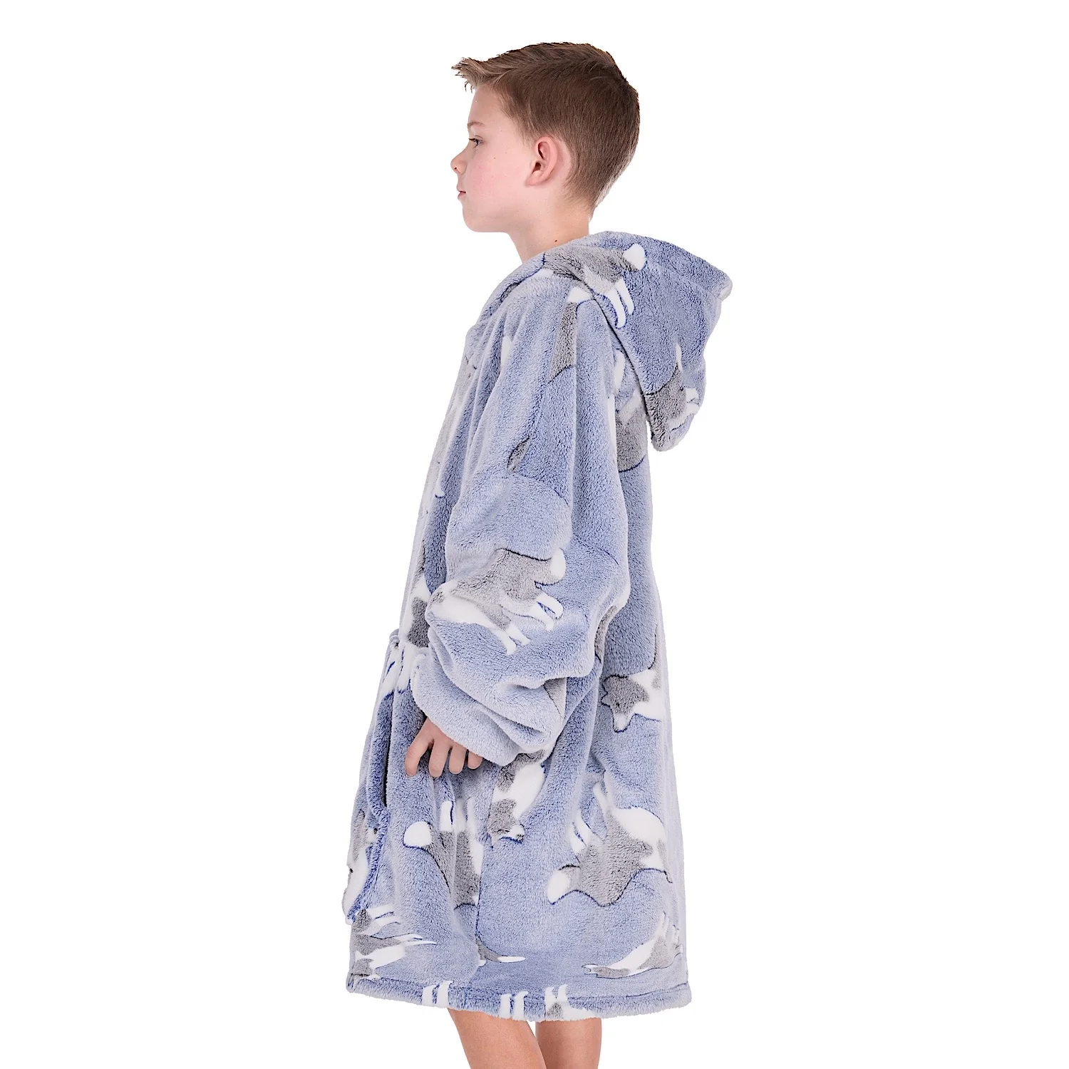 Thomas Cook Kid's Dog Snuggle Hoodie - Blue - Image 3