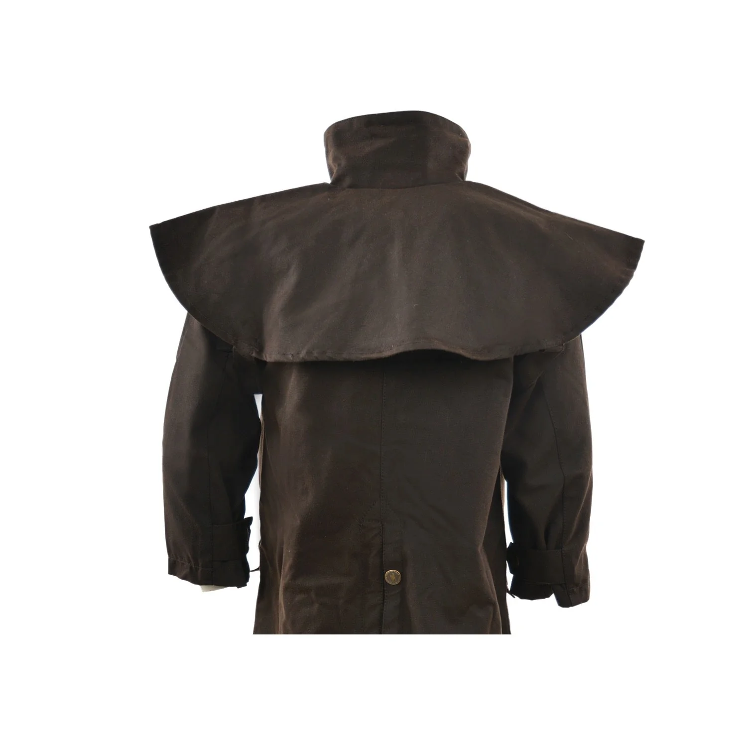 Thomas Cook Kids High Country Oilskin Long Coat Rustic Mulch - Image 2