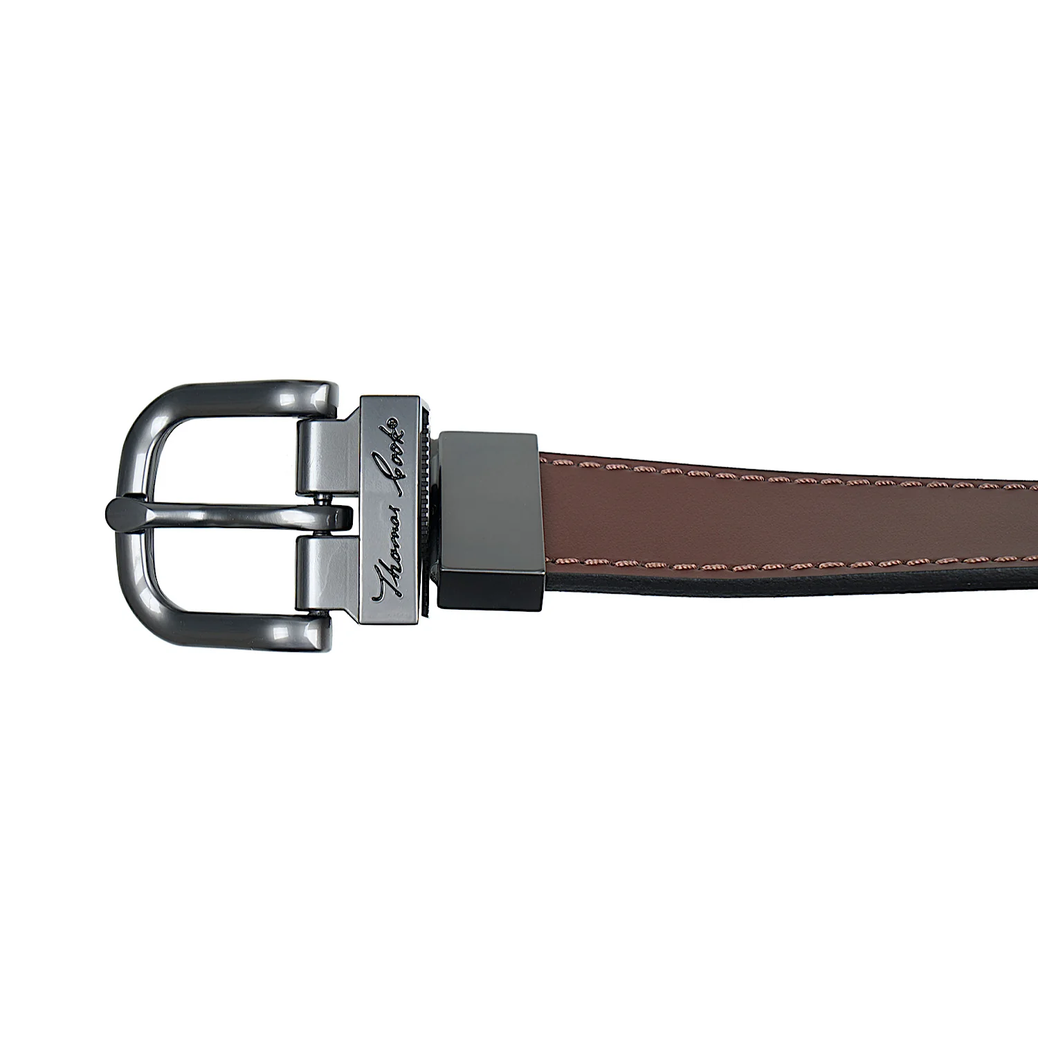 Thomas Cook Kid's Reversible Belt - Chocolate / Black - Image 2